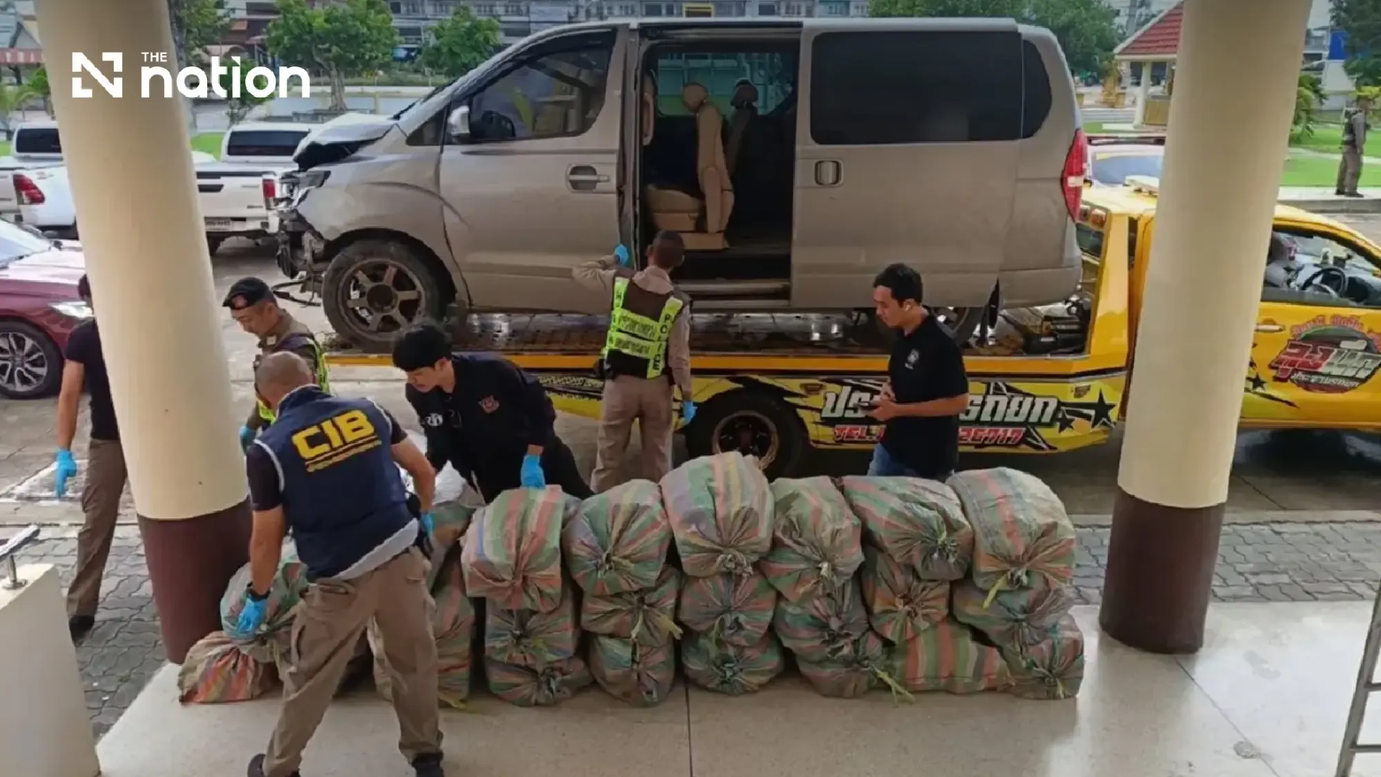 Police seize 464kg of crystal meth after van crashes into fence