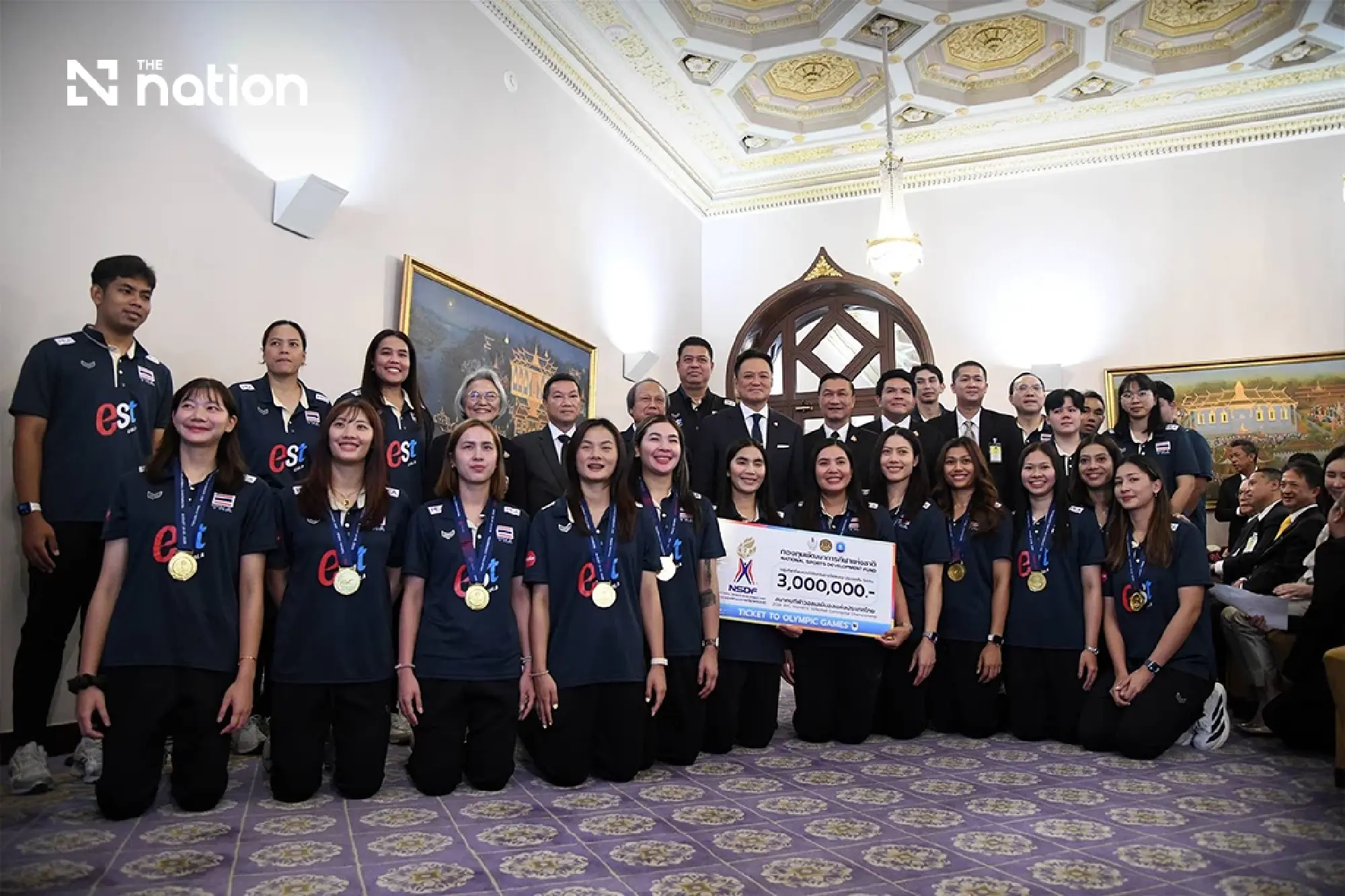 Thai volleyball team honoured after Olympic qualification triumph