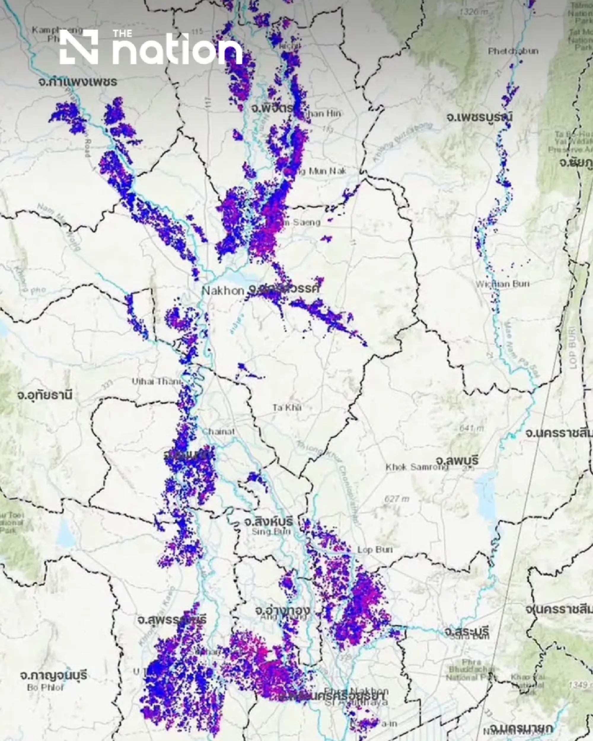 Satellite images reveal widespread flooding across 14 provinces