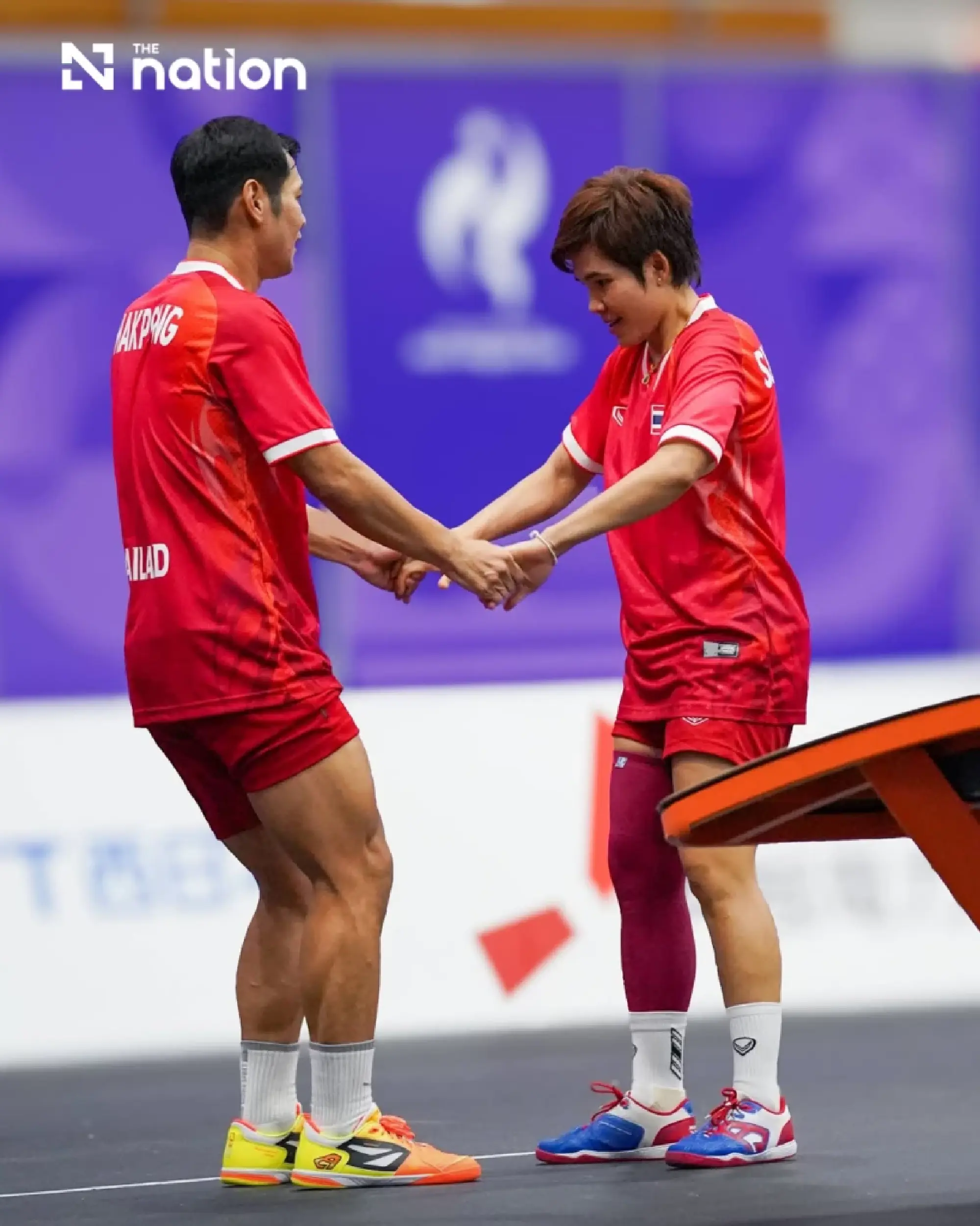 Thailand reach three Asian Games teqball finals after semi-final sweep