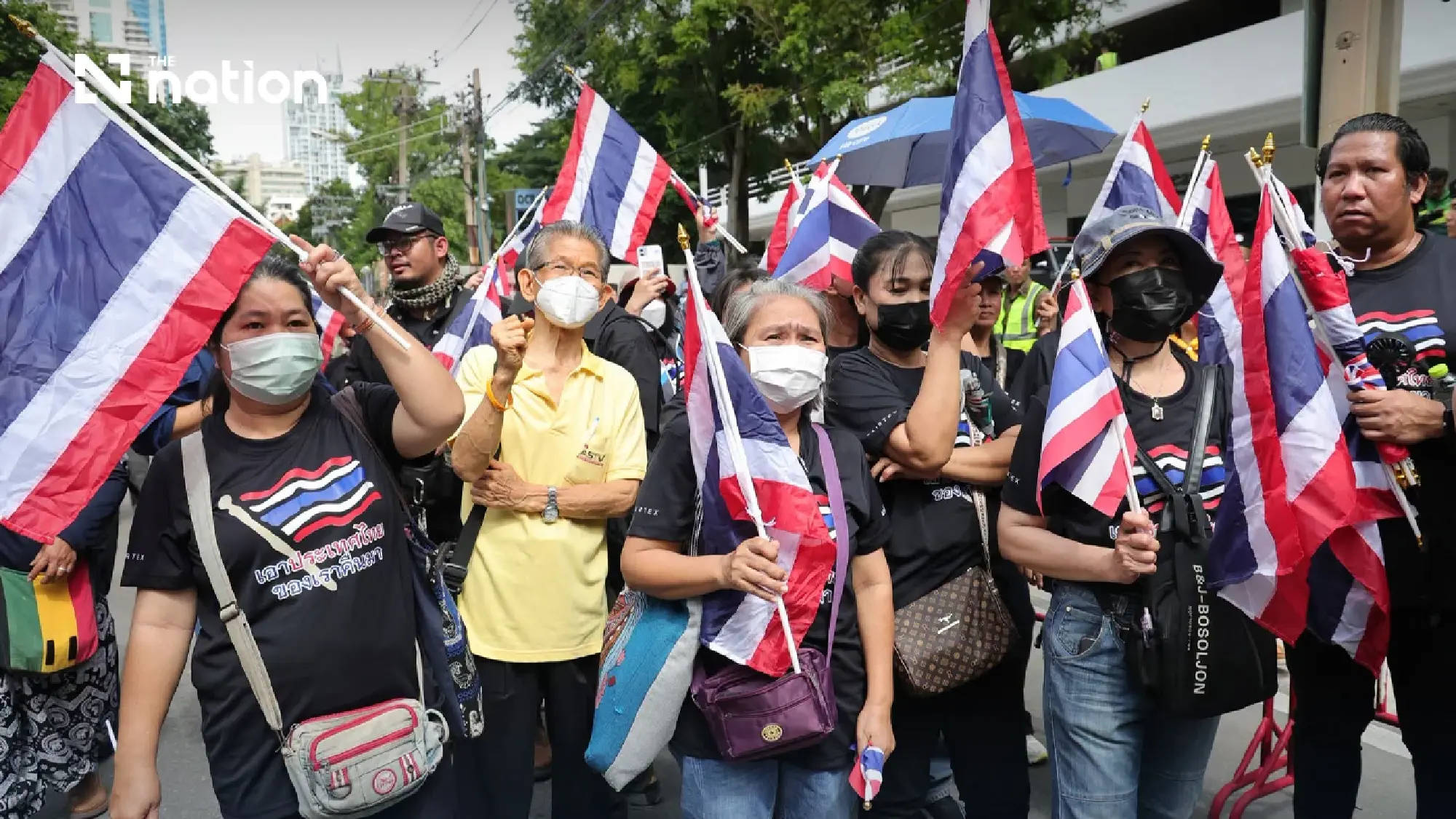 Sondhi leads protest outside Israeli embassy in Bangkok