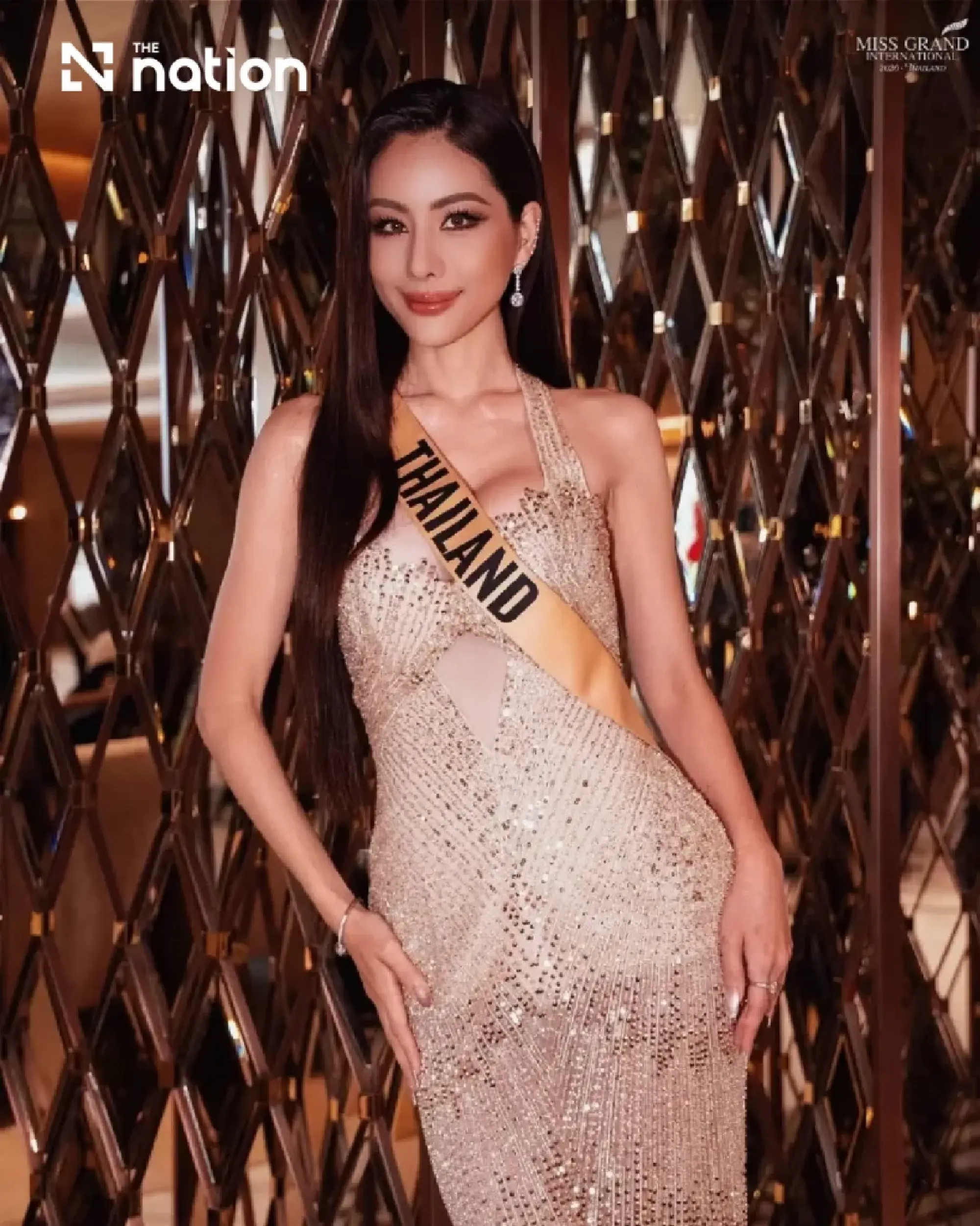 Thailand presents buffalo racing costume at Miss Grand International