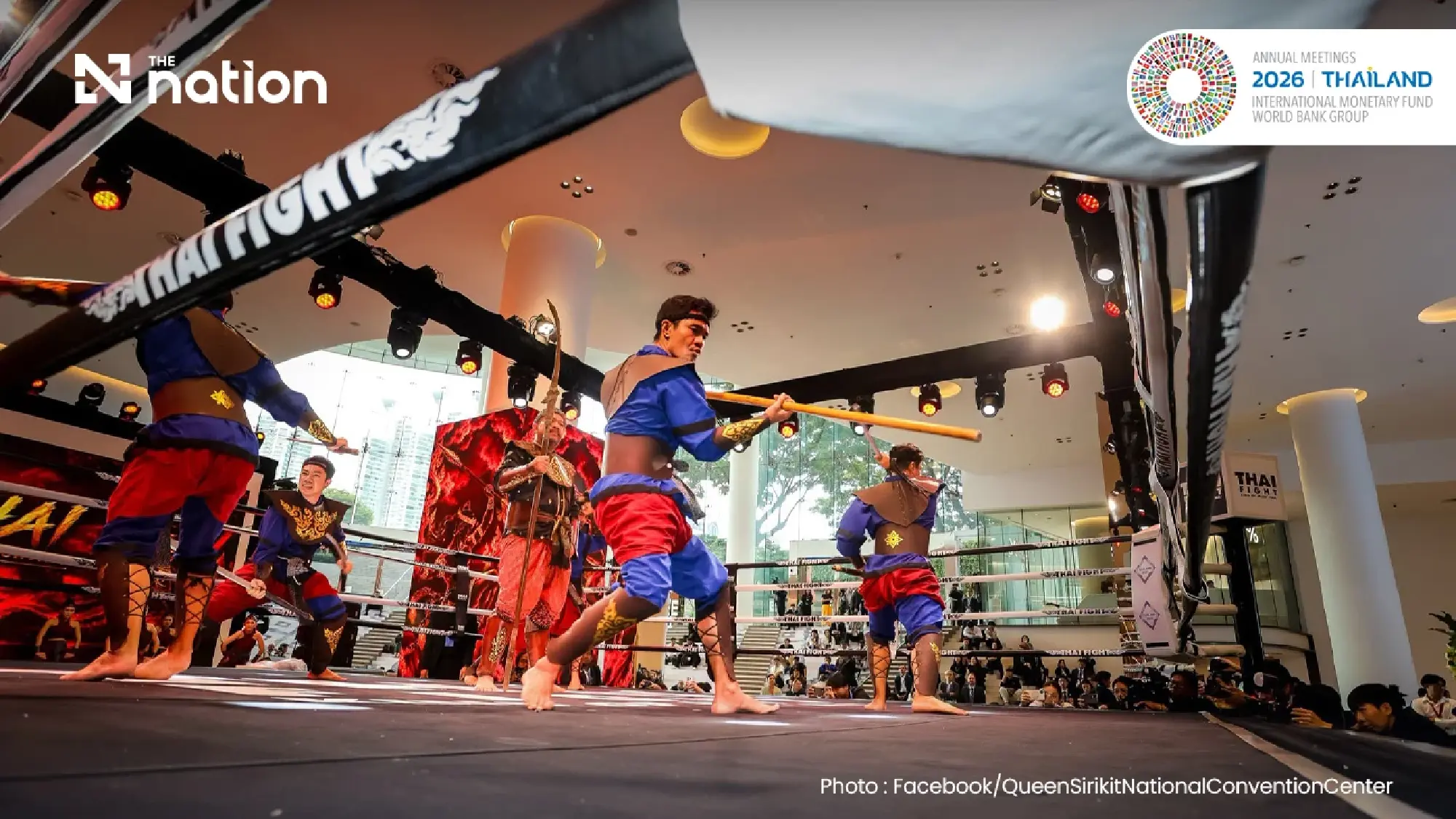 Thailand showcases sword fighting, war drums and Thai Fight at 2026 IMF–World Bank meetings