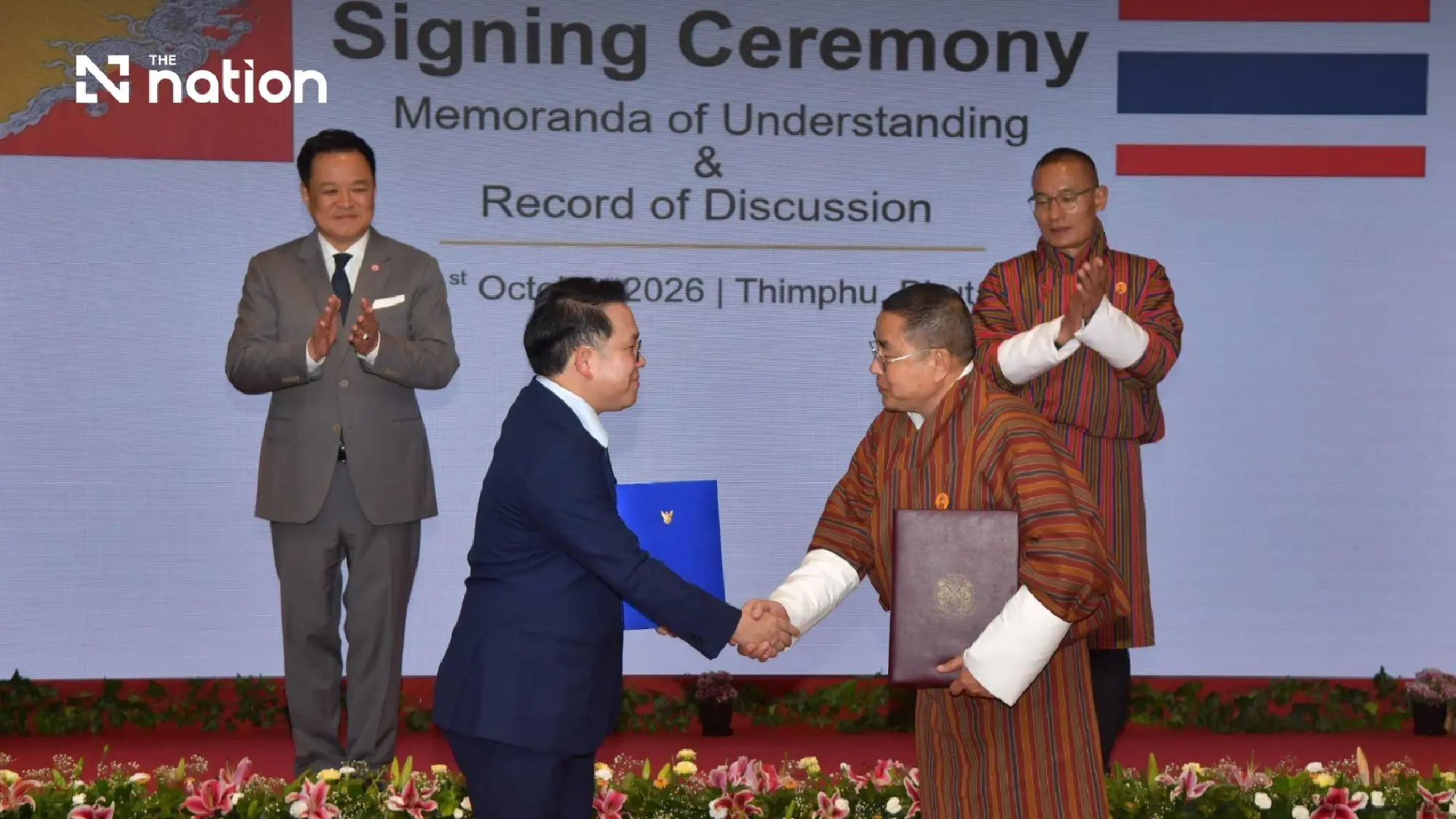 Thailand and Bhutan sign 3 cooperation deals on October 31