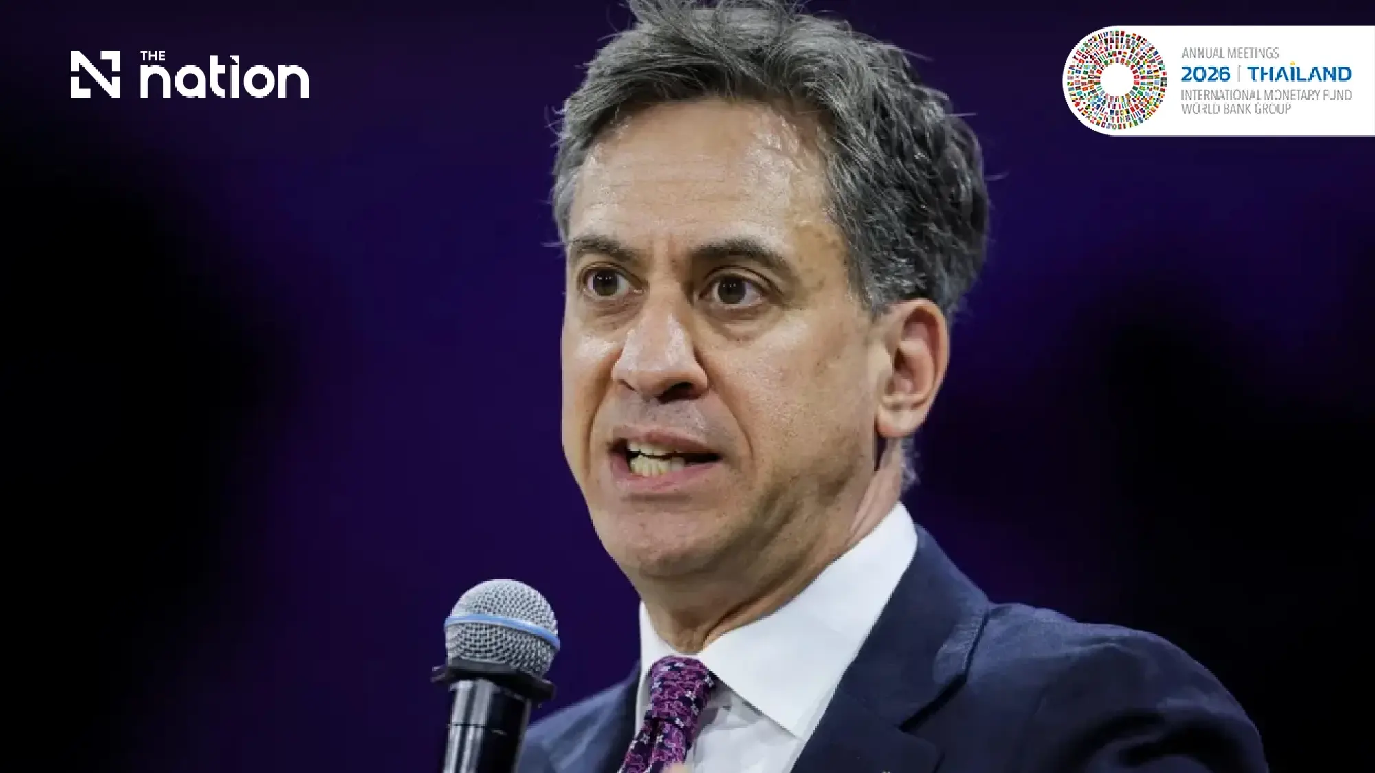 UK Foreign Secretary Ed Miliband 