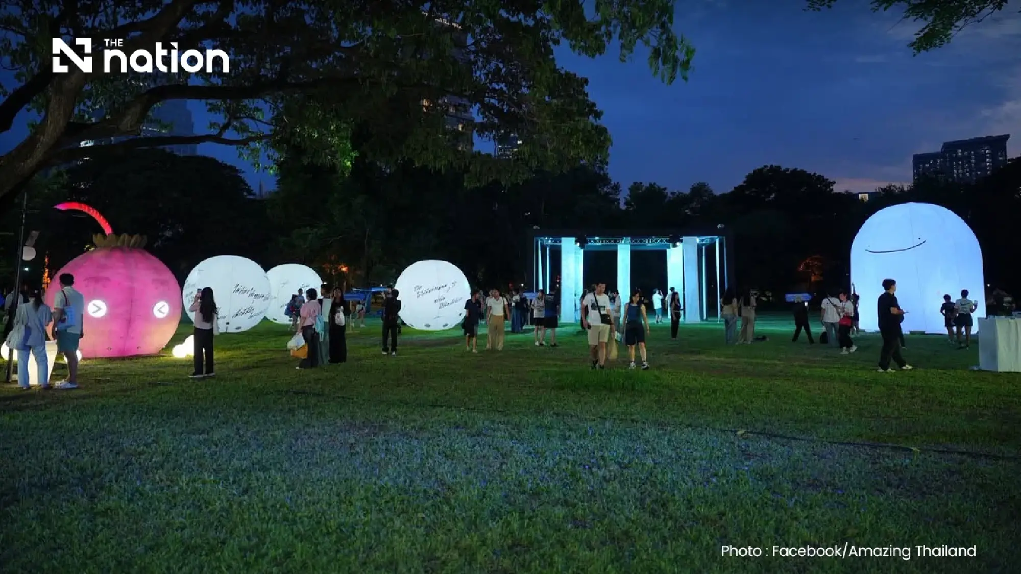 Bangkok night tourism festival brings music and art to Lumpini Park