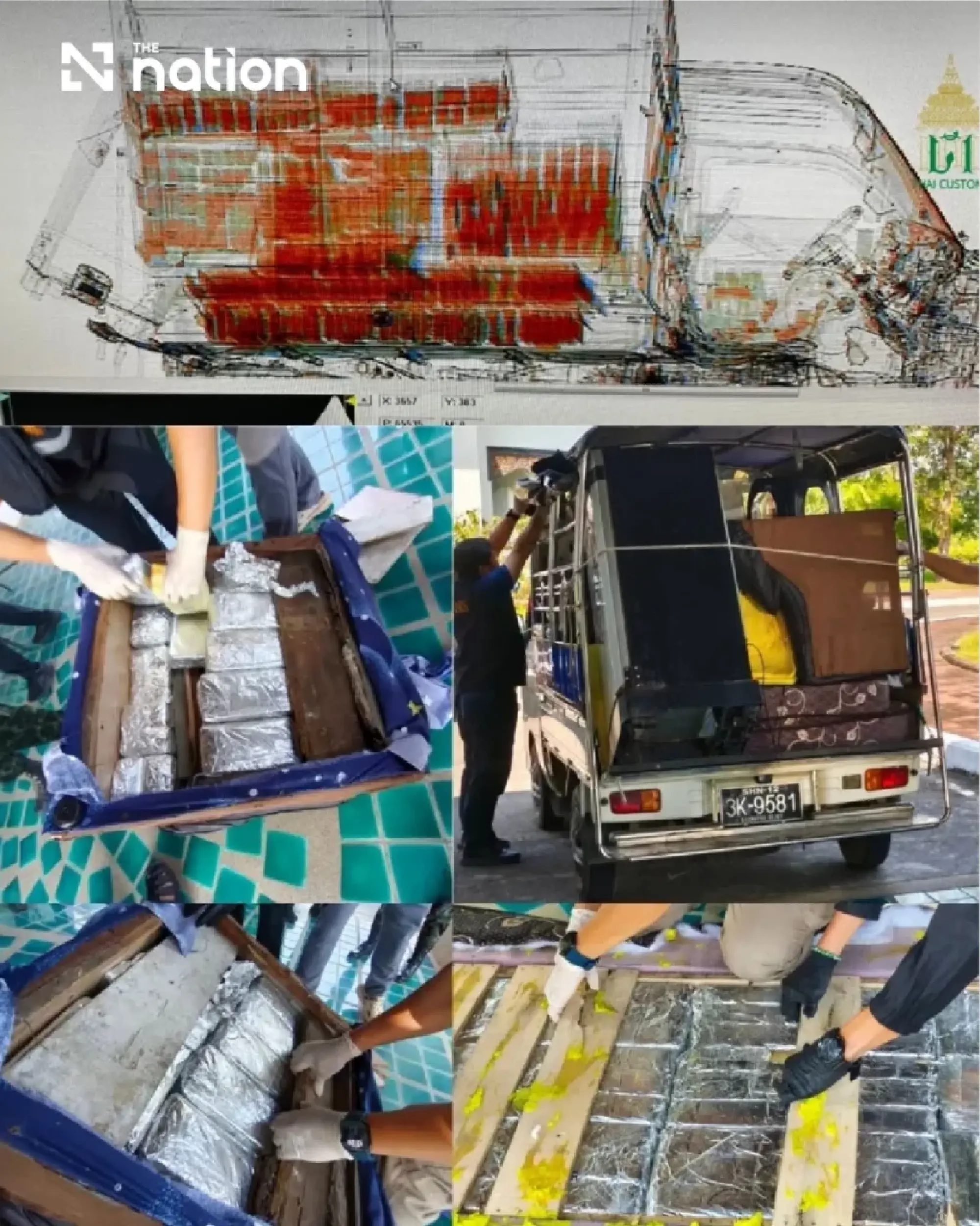 Mae Sai customs seizes 2.74m meth pills hidden in furniture