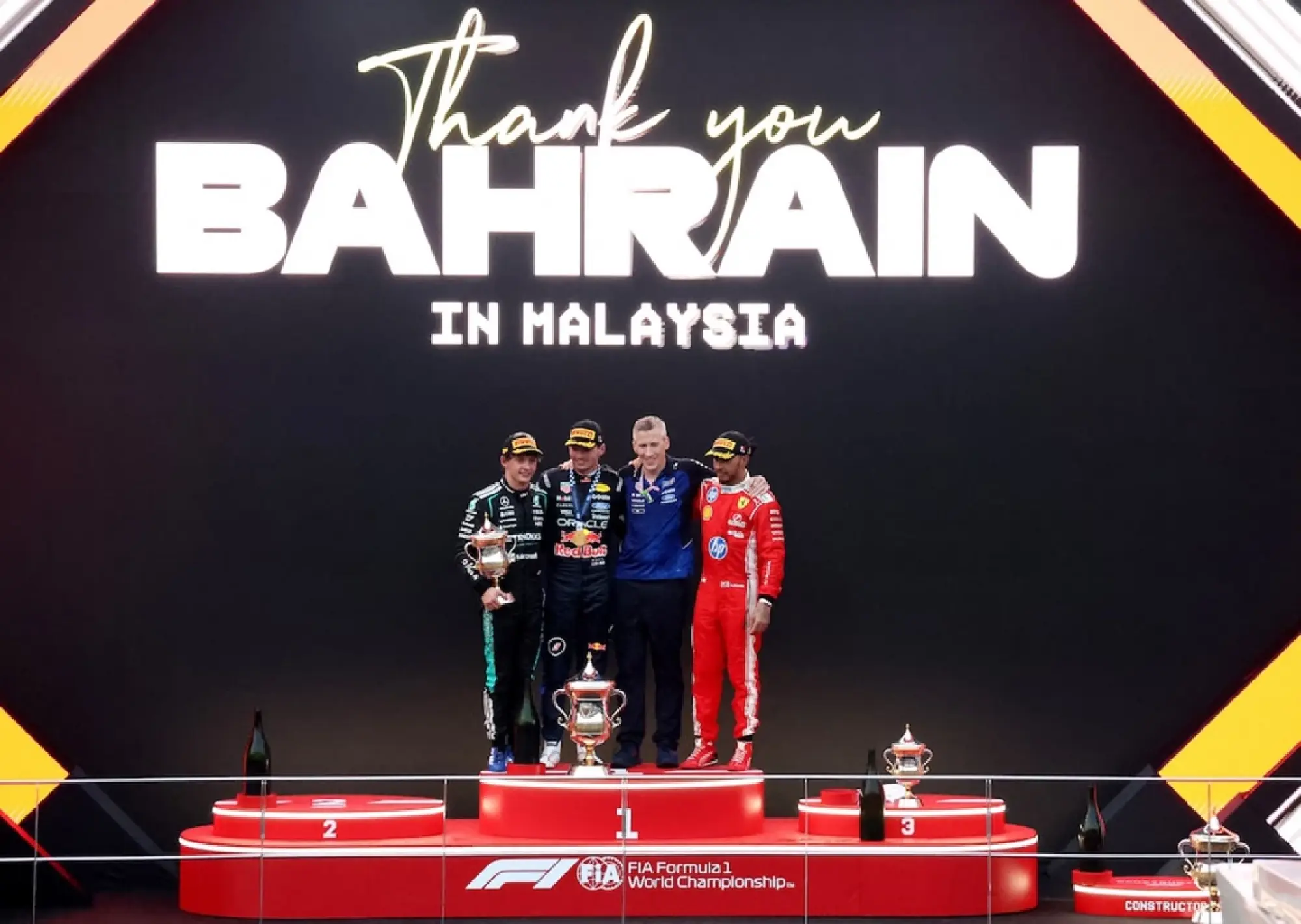 Verstappen wins Bahrain GP in Malaysia by 2.307s on Oct 4