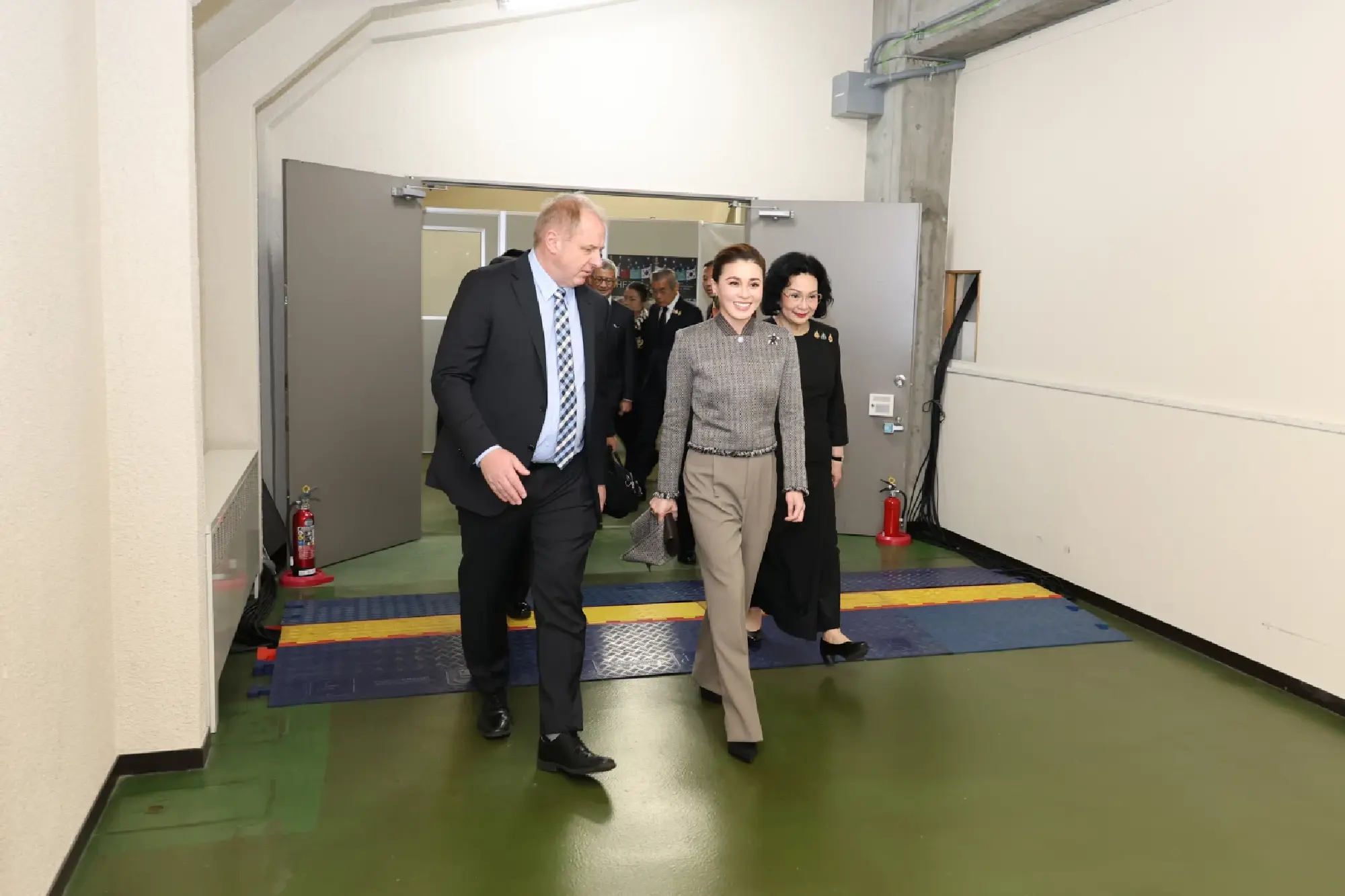 HM the Queen attends women’s ice hockey in Sapporo on October 15
