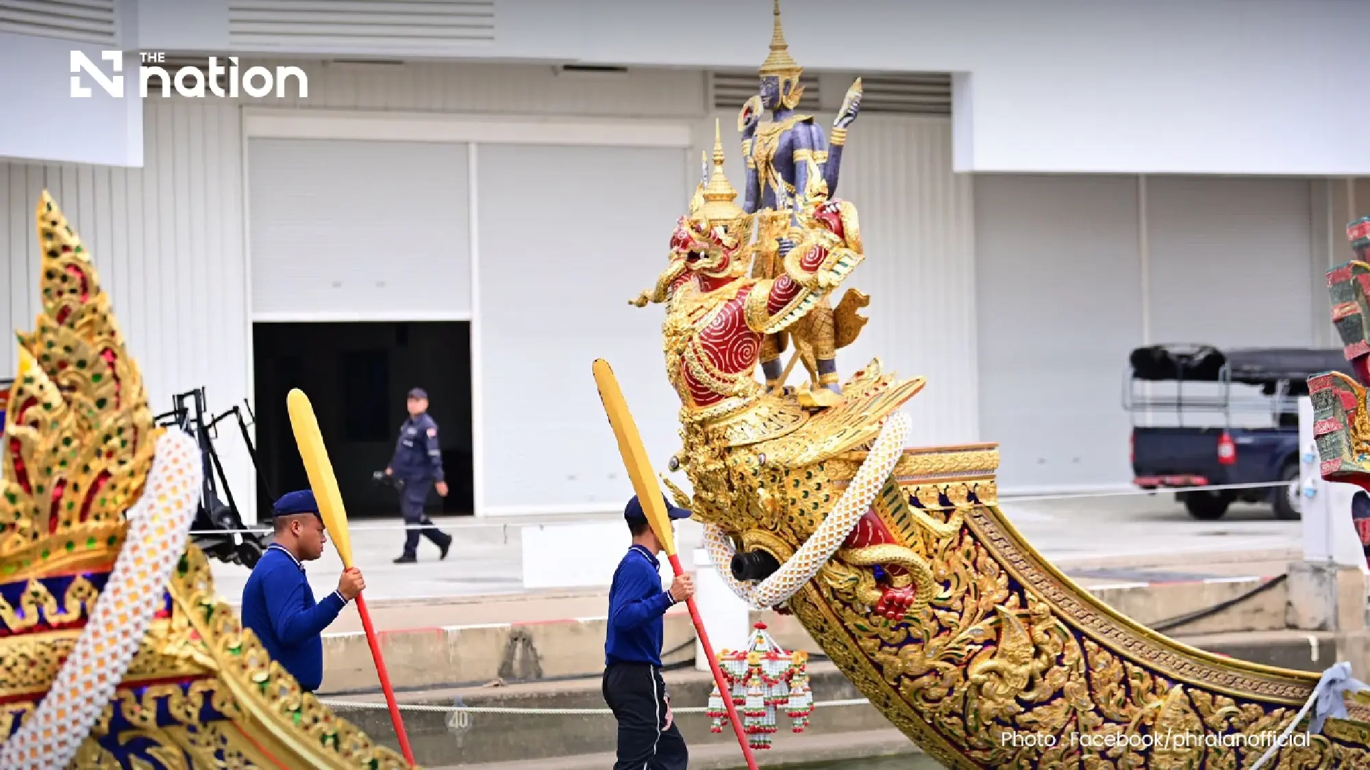Thailand fits royal regalia to Suphannahong for barge procession