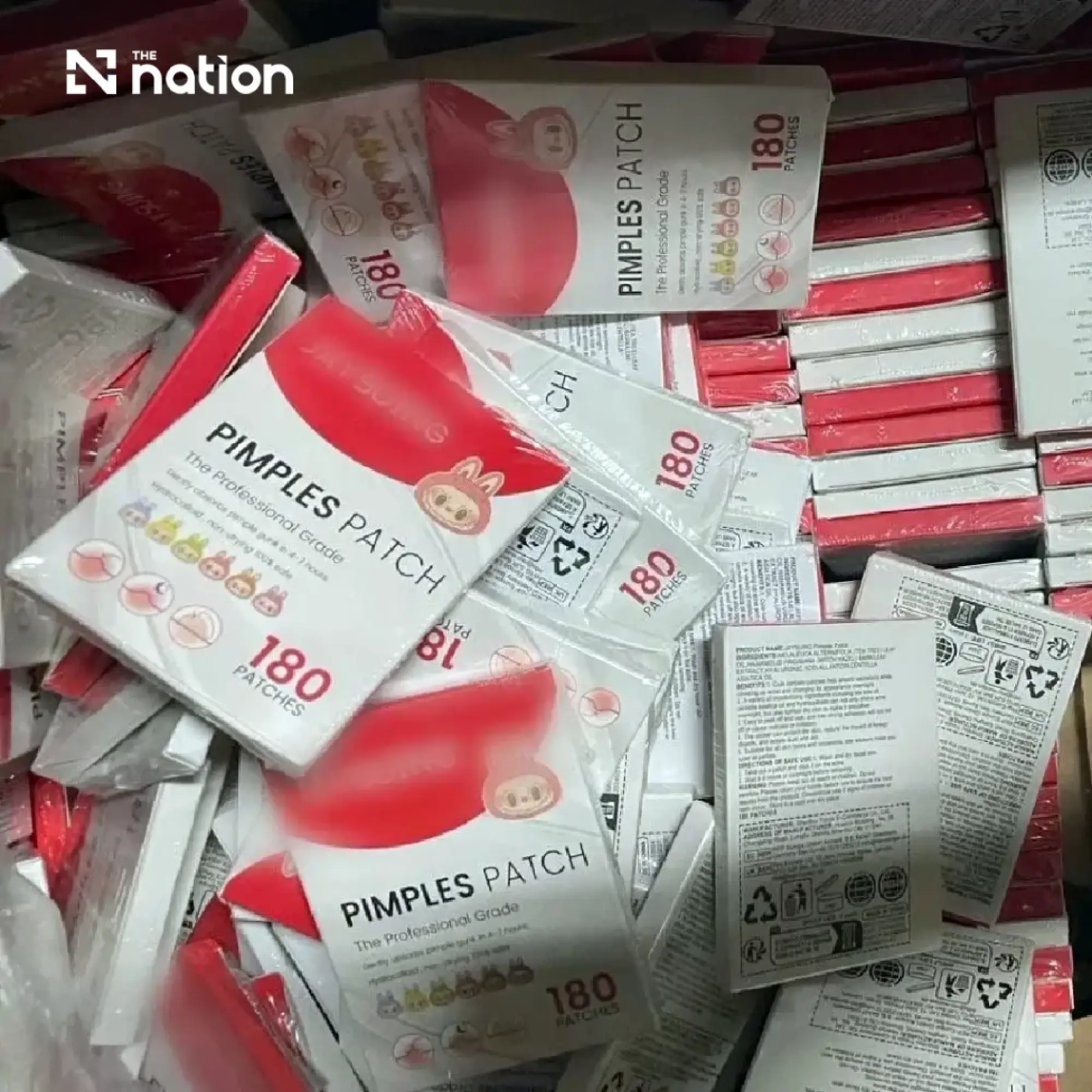 Police seize more than 449,000 illegal cosmetics in Bangkok warehouse raid