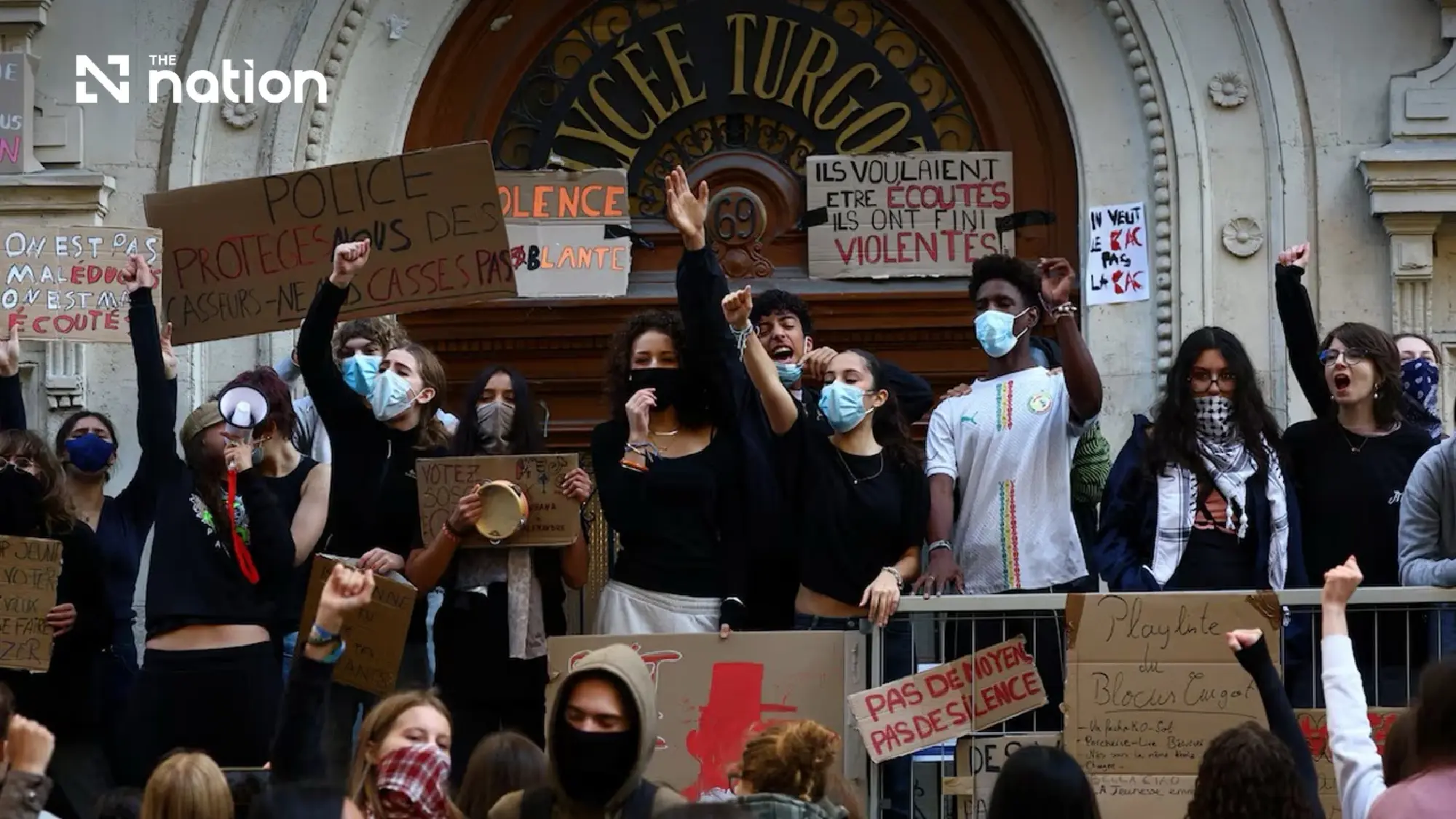 Boy, 15, loses hand in third week of French school protests