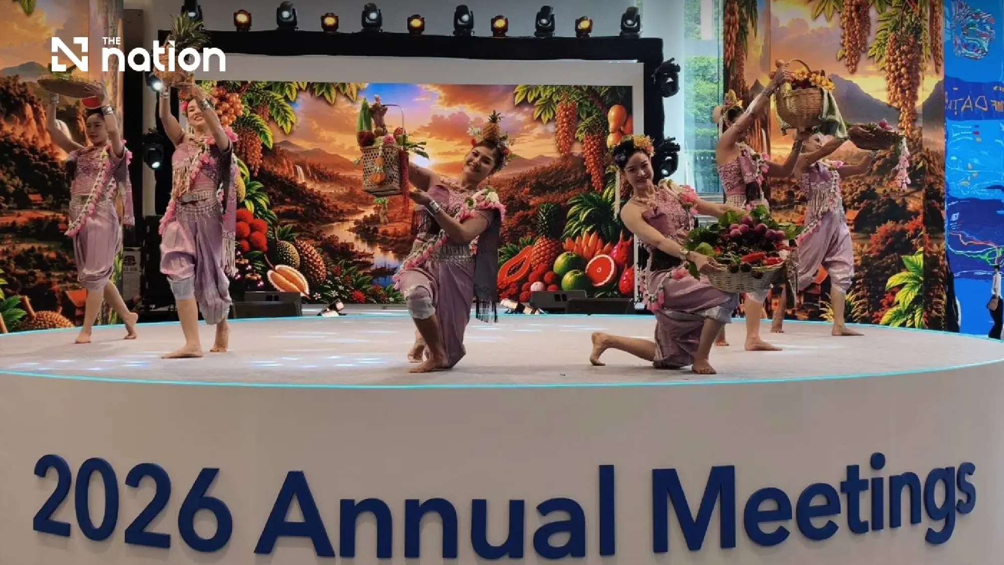 Thai fruit inspires dance at IMF–World Bank meetings in Bangkok on October 14
