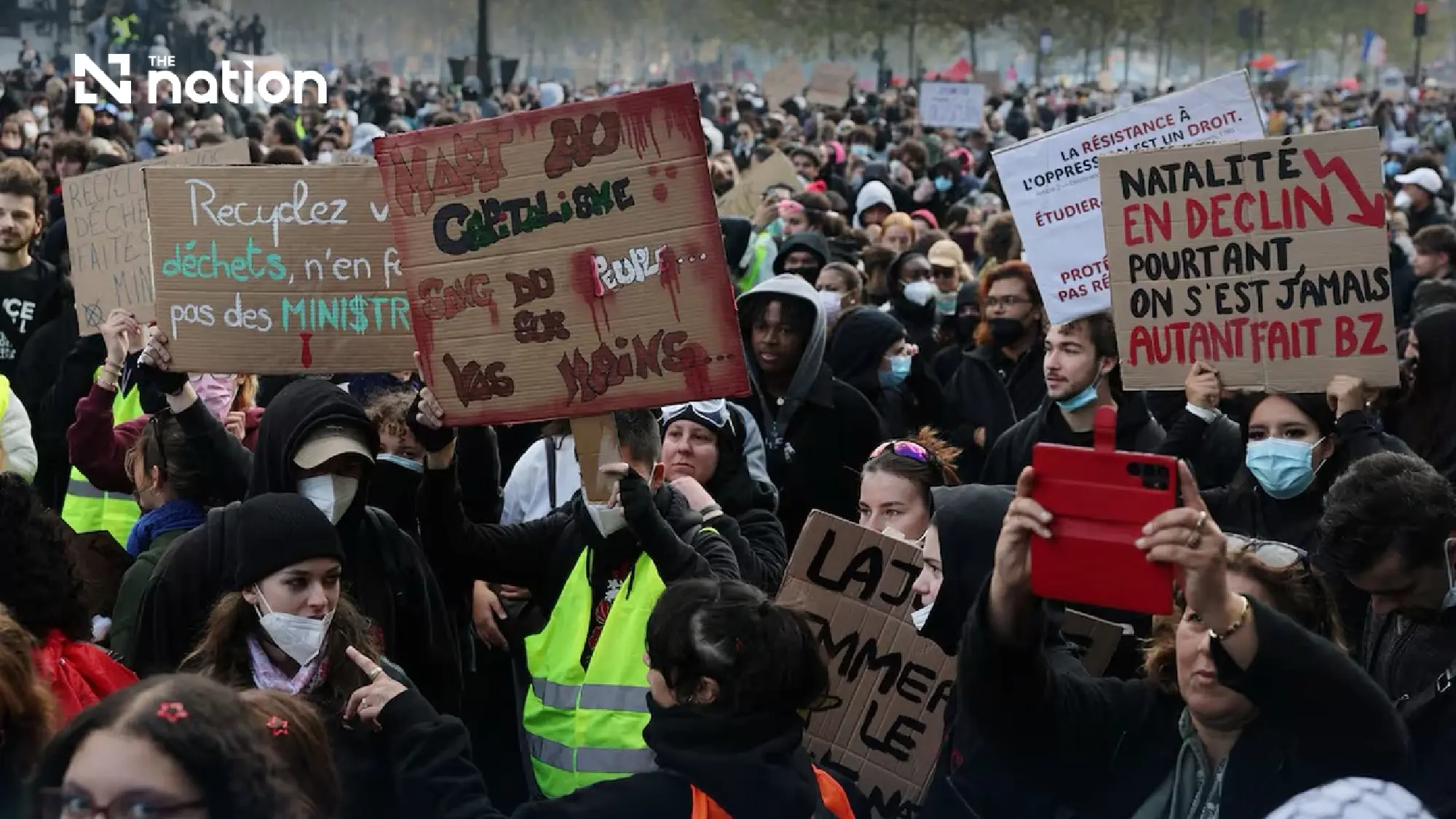France reports 1,200 arrests during protests over rising living costs