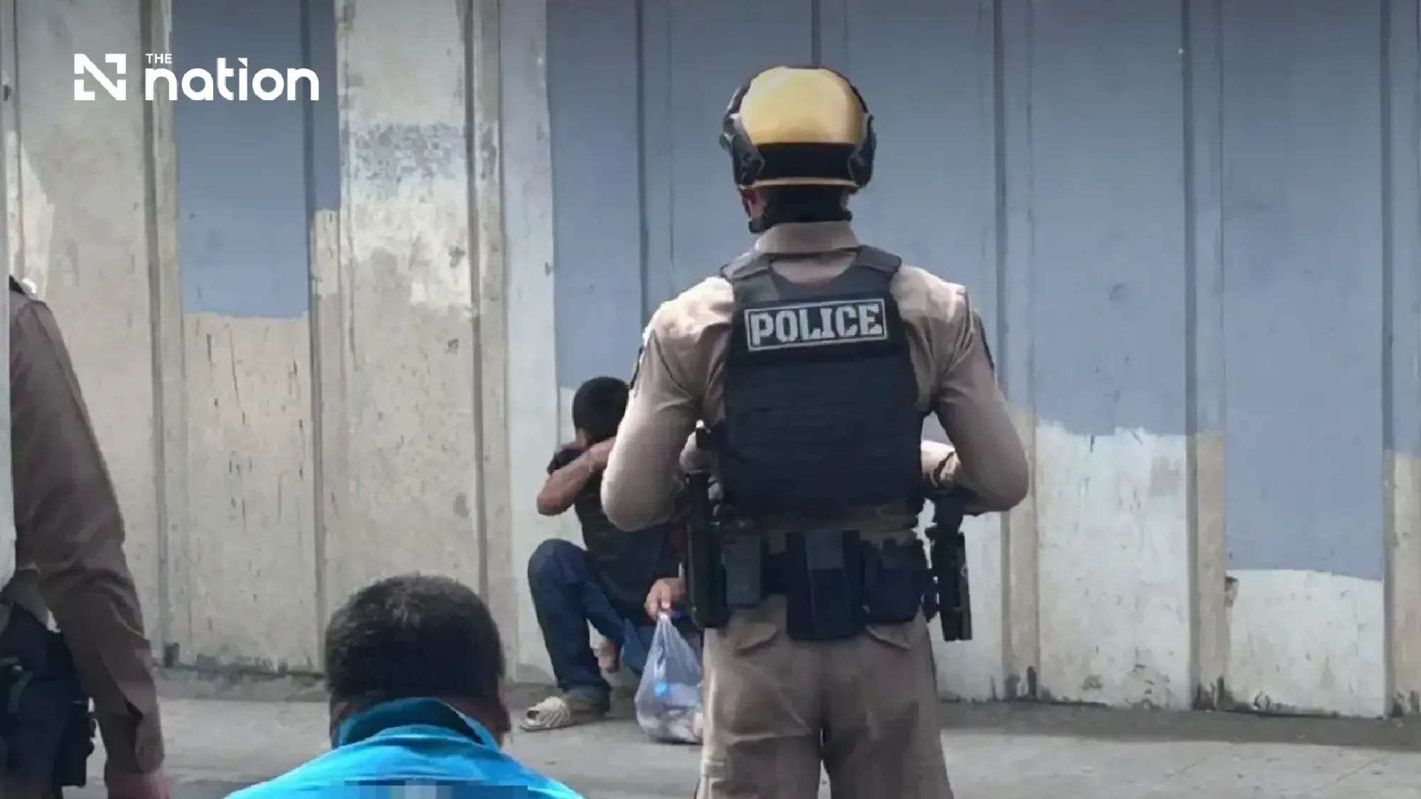 Police and rescuers intervened after a man reportedly held a child at knifepoint
