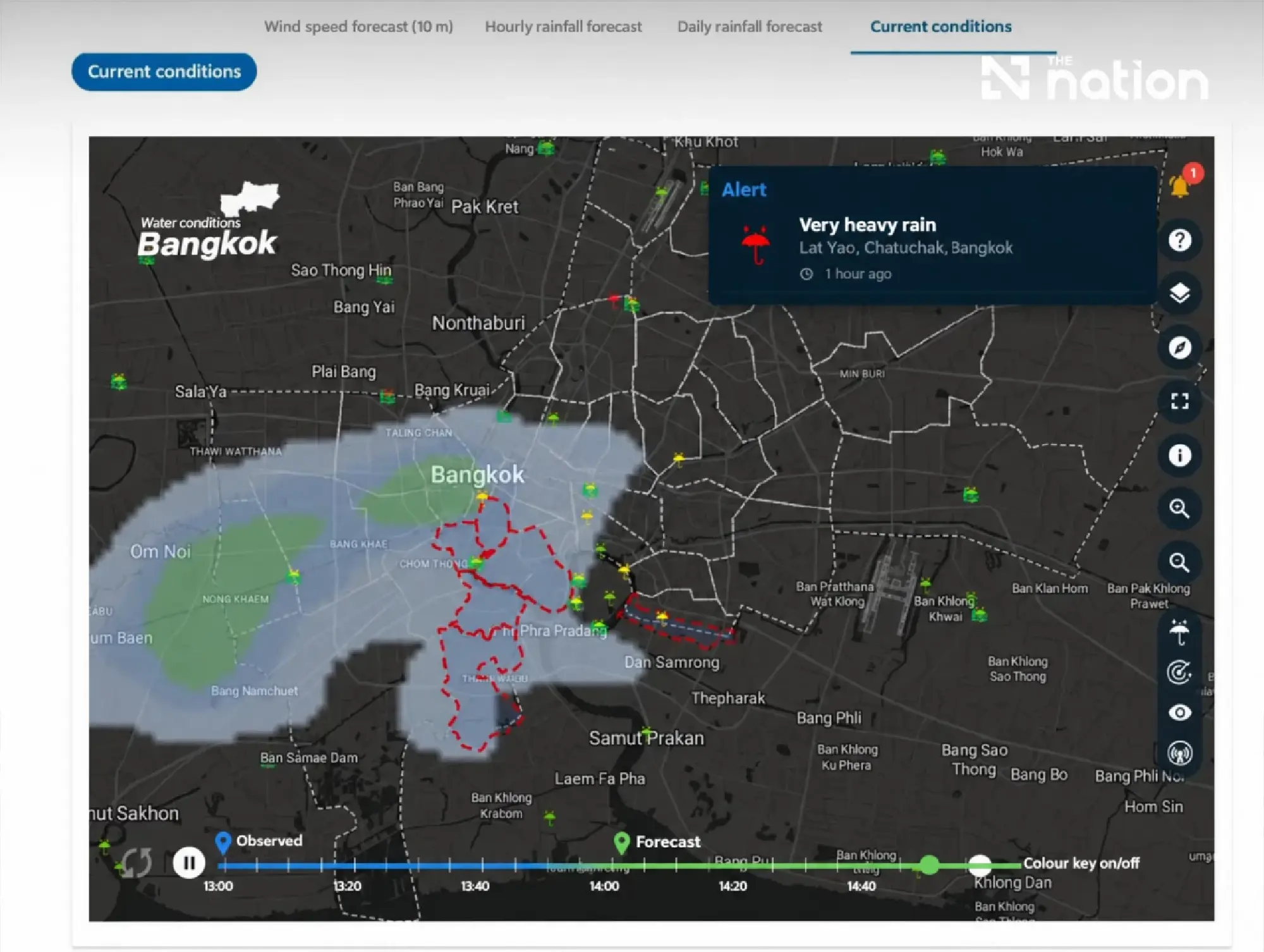 13 Bangkok districts face heavy rain risk on October 3–4