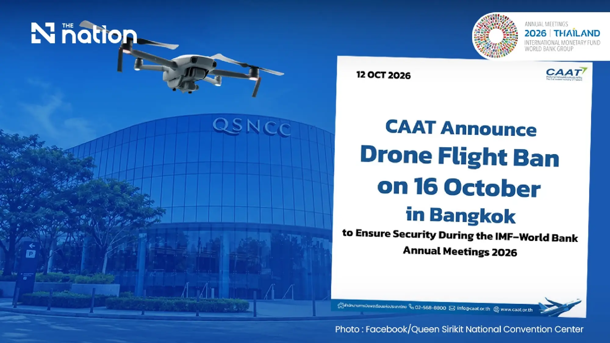 Bangkok drone ban set for October 16 during IMF-World Bank plenary