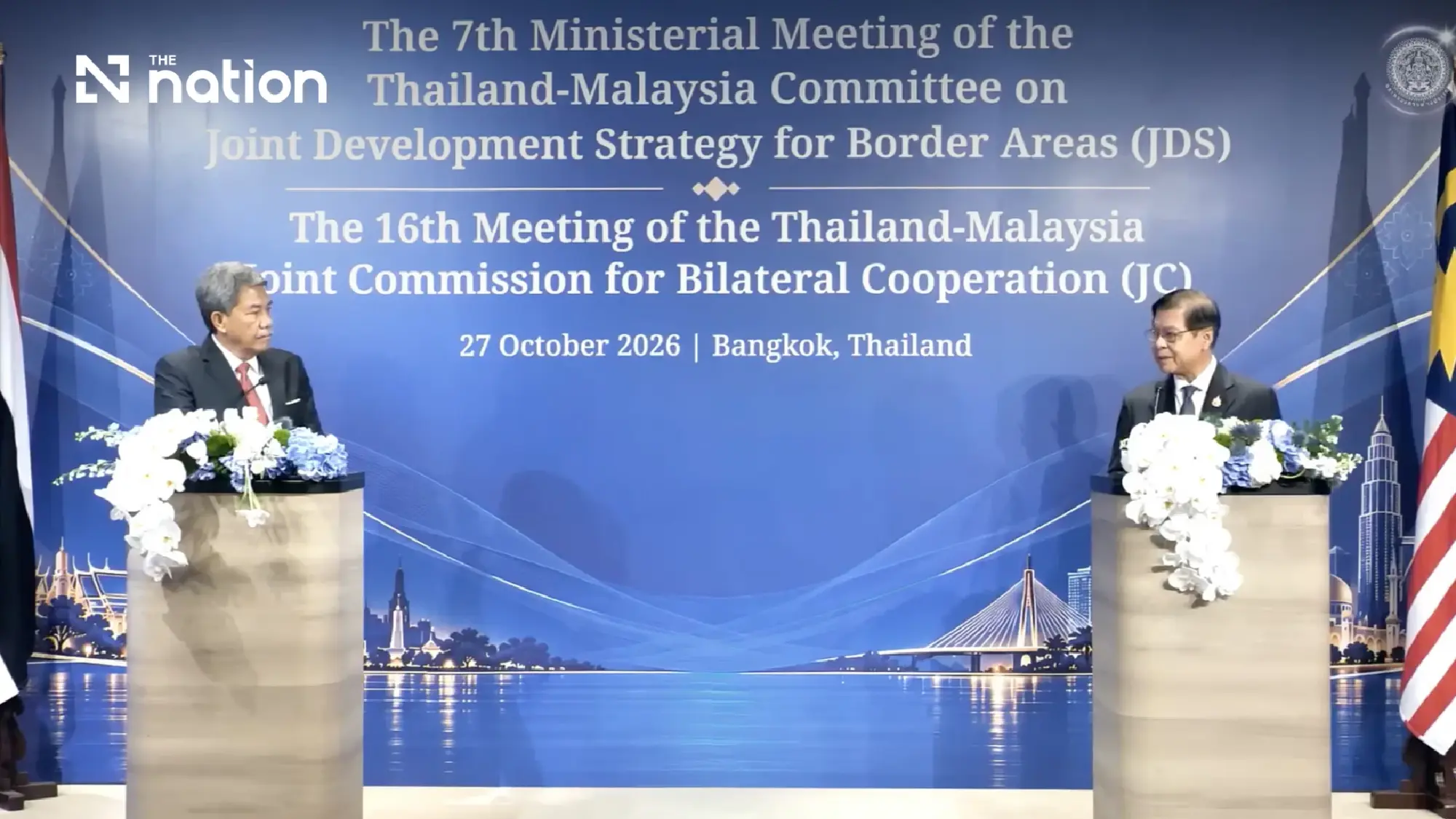 Thailand and Malaysia agree to improve security, travel and trade