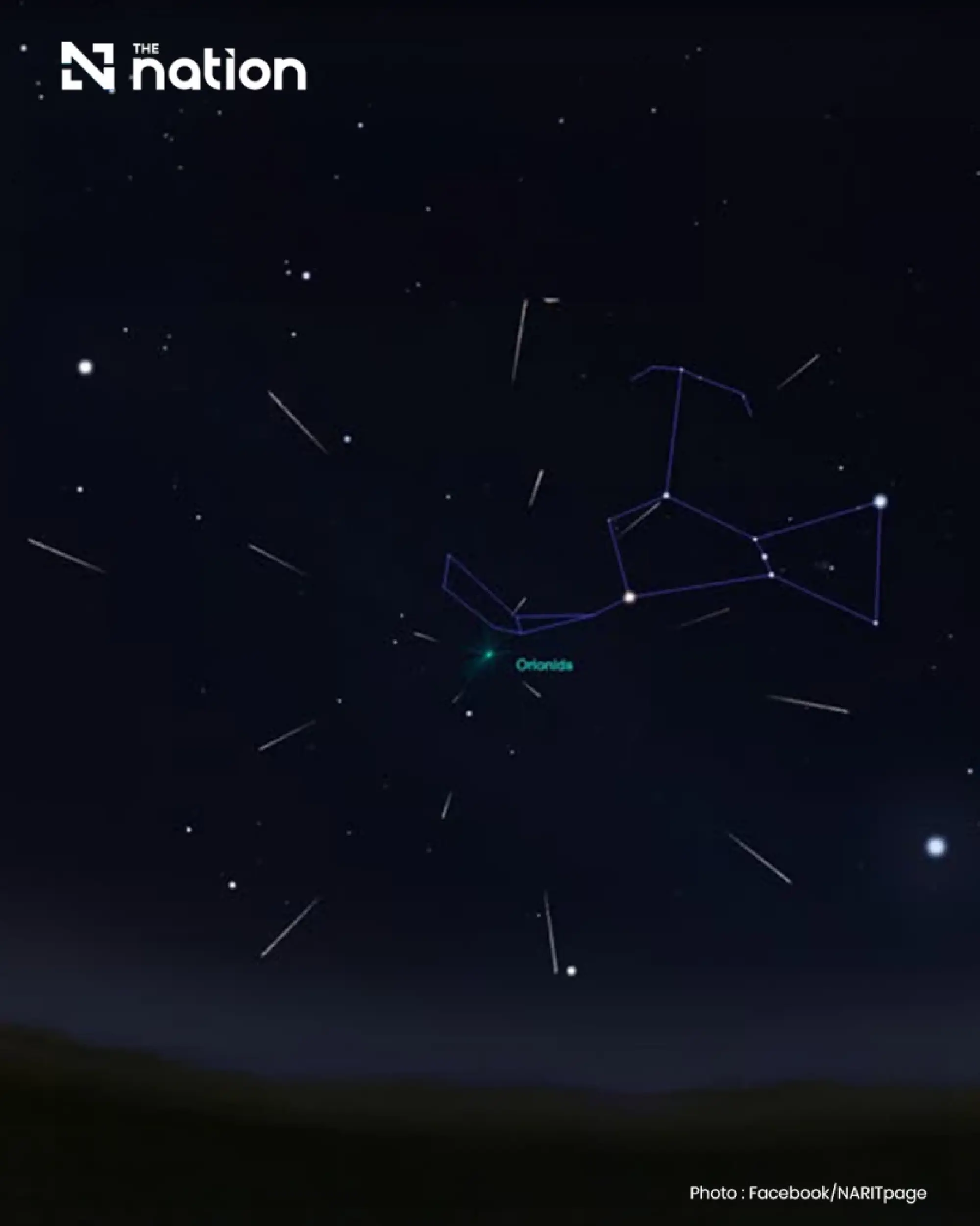 Orionid meteor shower offers overnight viewing in Thailand