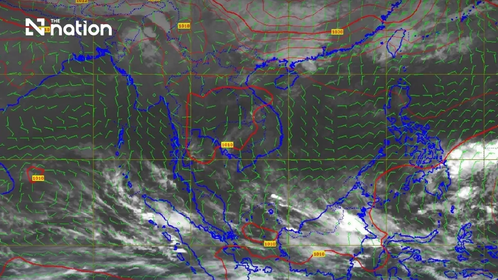 Heavy rain and gusty winds raise flash flood risk in upper Thailand