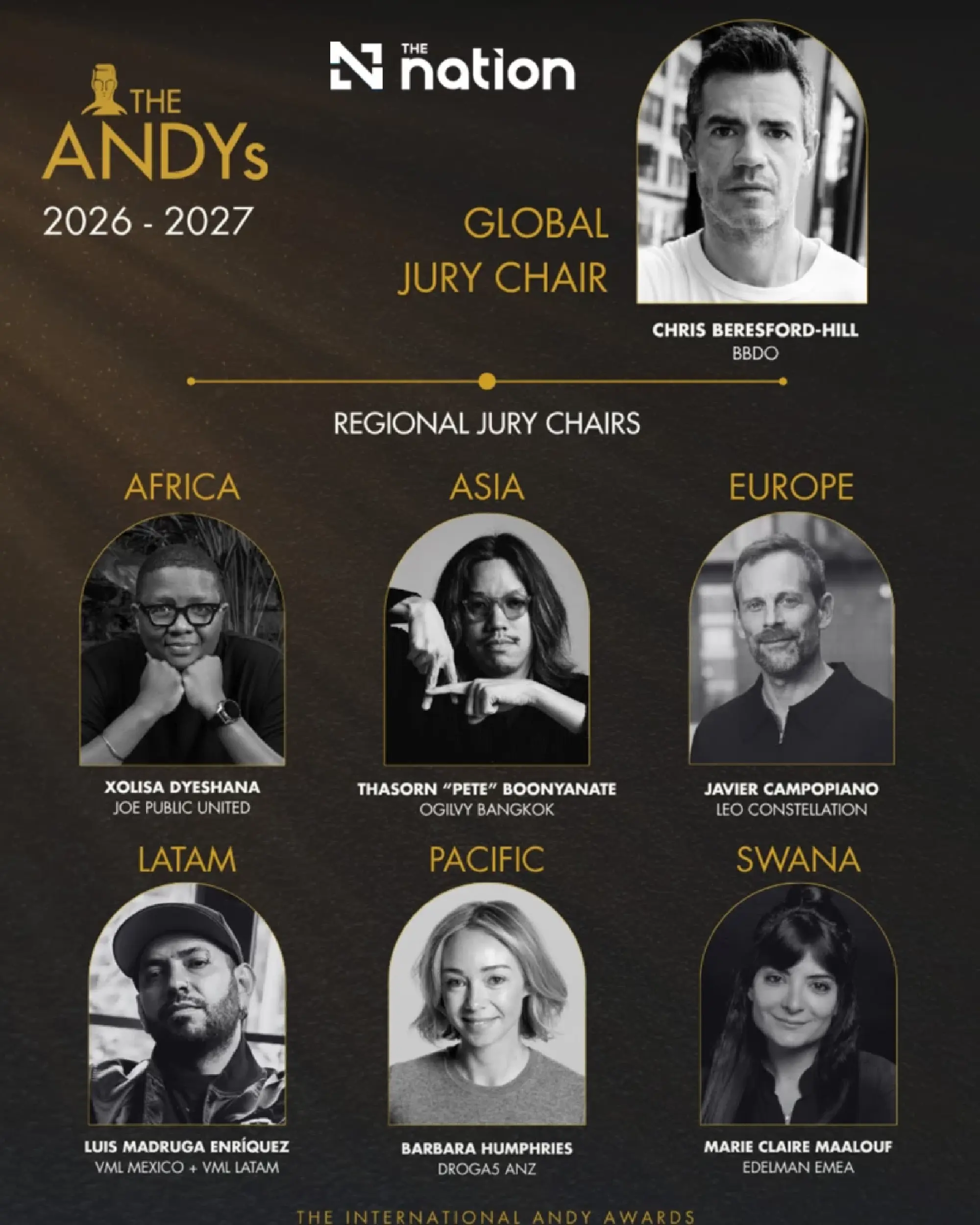 OGILVY THAILAND’S THASORN “PETE” BOONYANATE NAMED 2027 ASIA REGIONAL JURY CHAIR FOR THE ANDY AWARDS