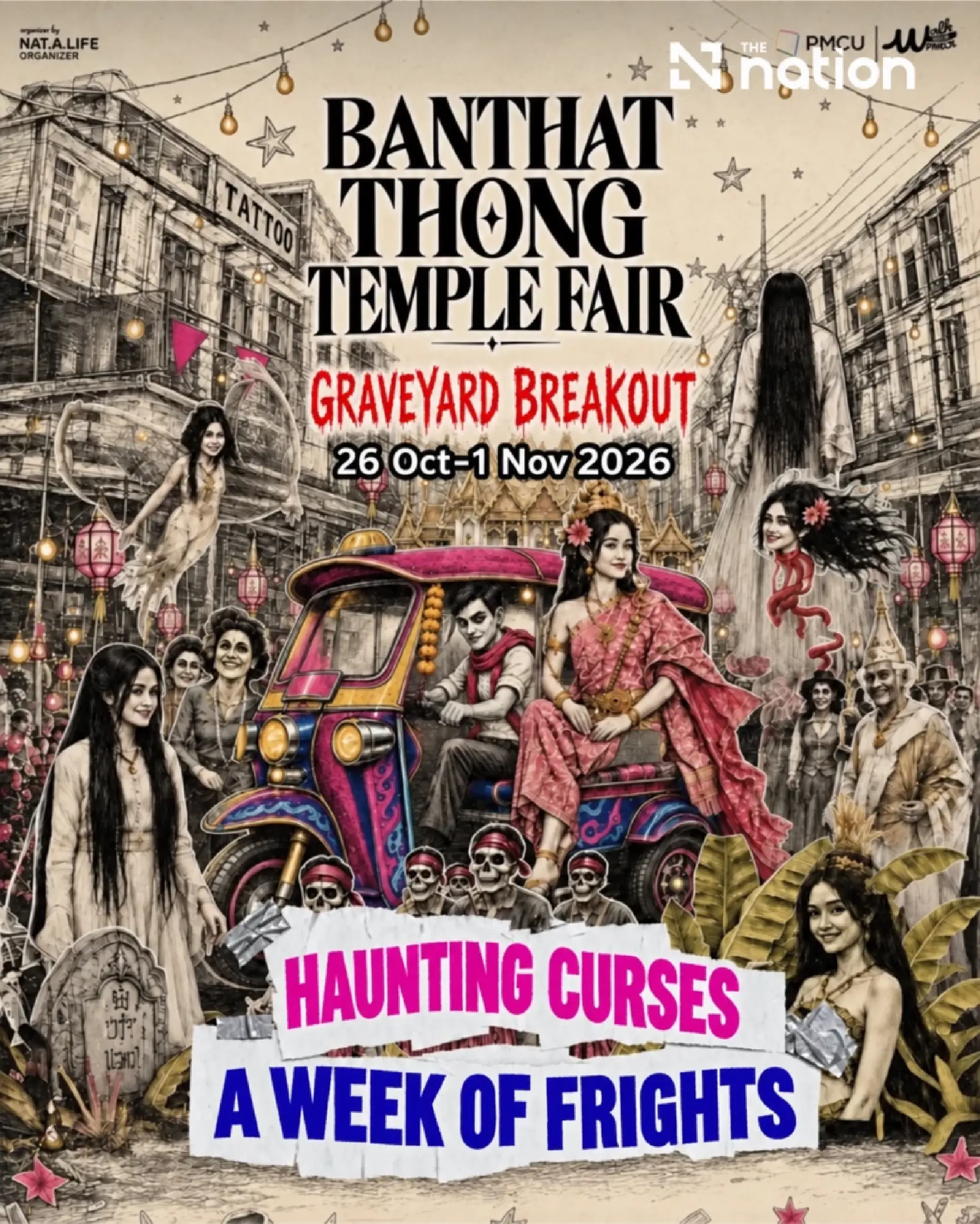 Banthat Thong serves up three months of spooky nights, moonlit dancing and festive sparkle