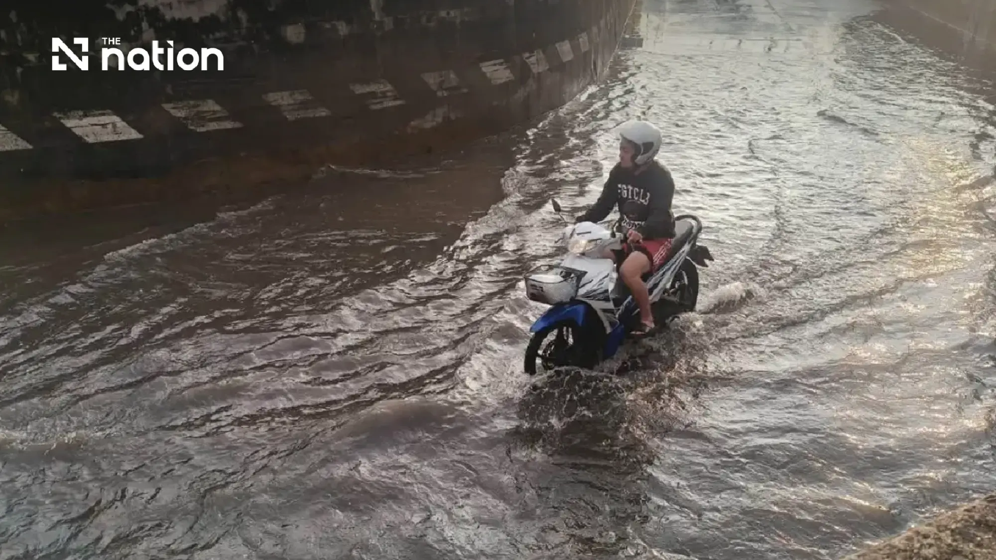 Bangkok roads flooded after overnight rain with more storms forecast