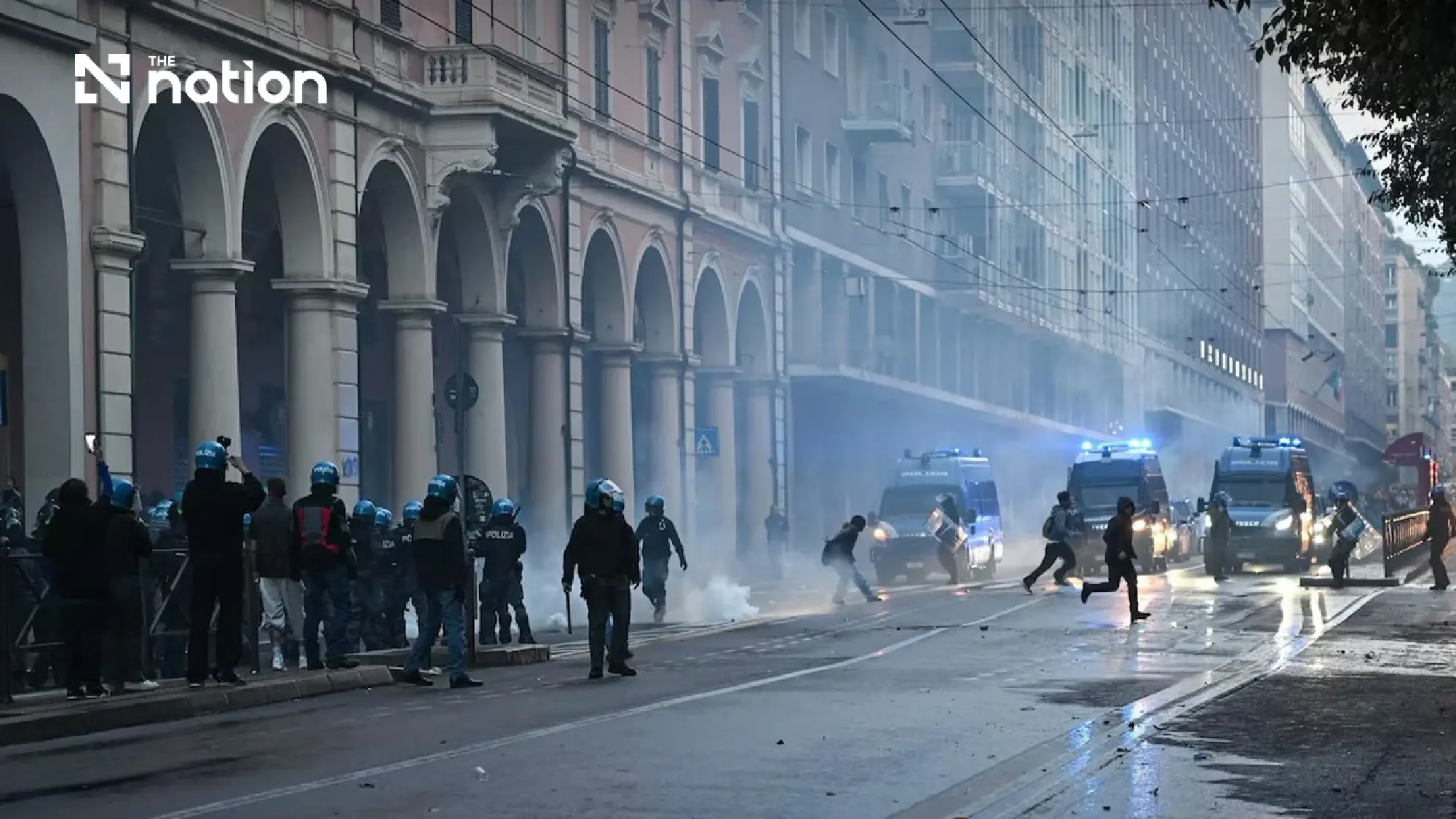 Clashes reported at protests over war and rising living costs in Italy