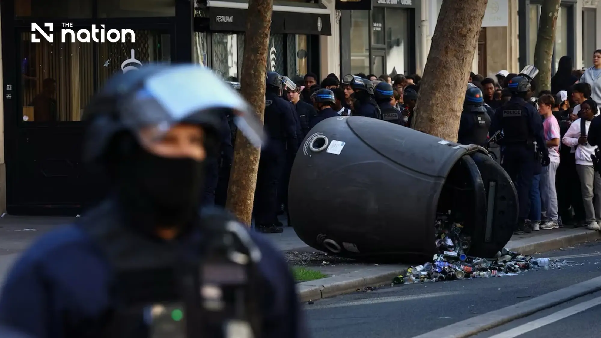 Boy, 15, loses hand in third week of French school protests