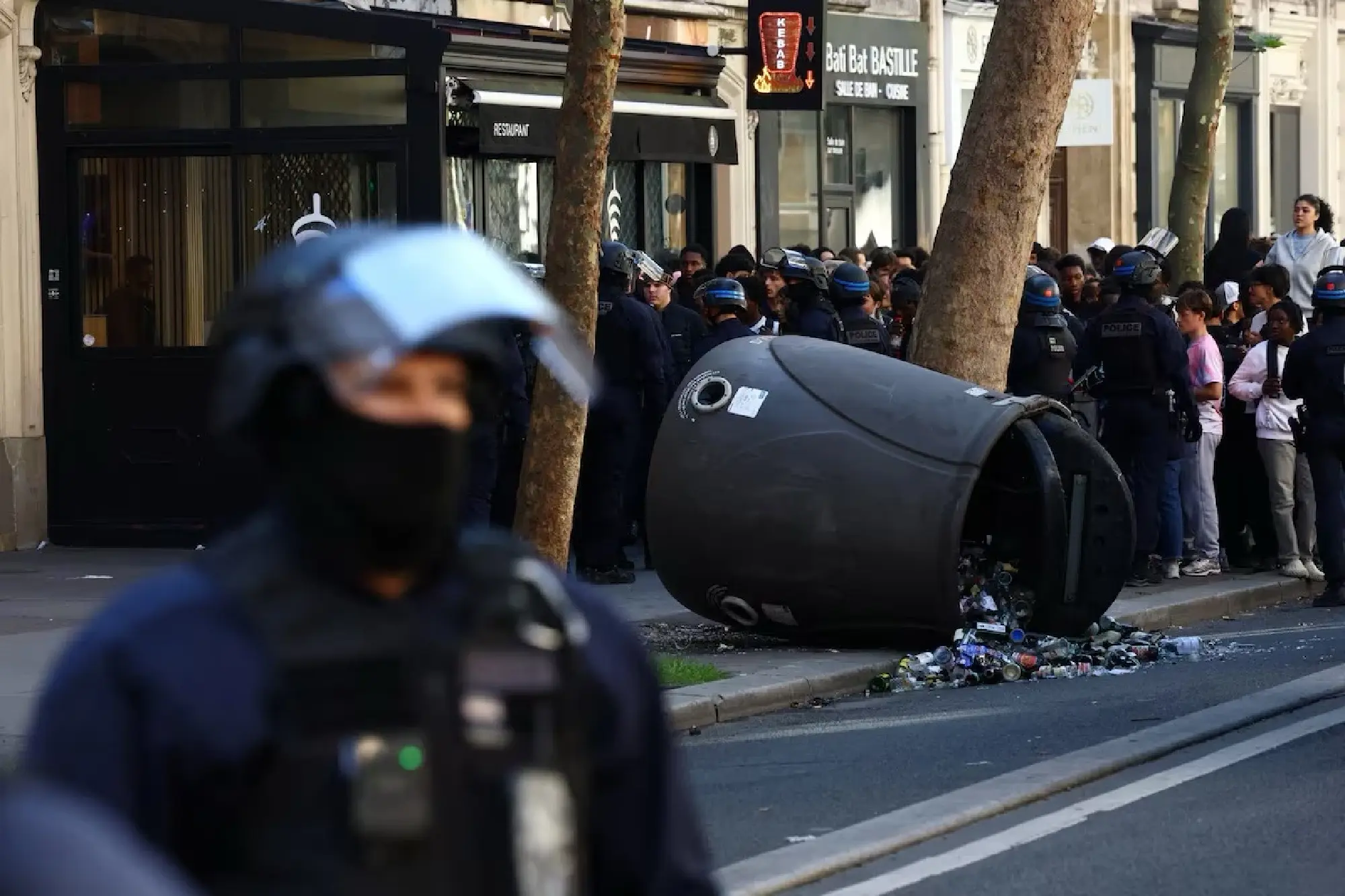 Boy, 15, loses hand in third week of French school protests