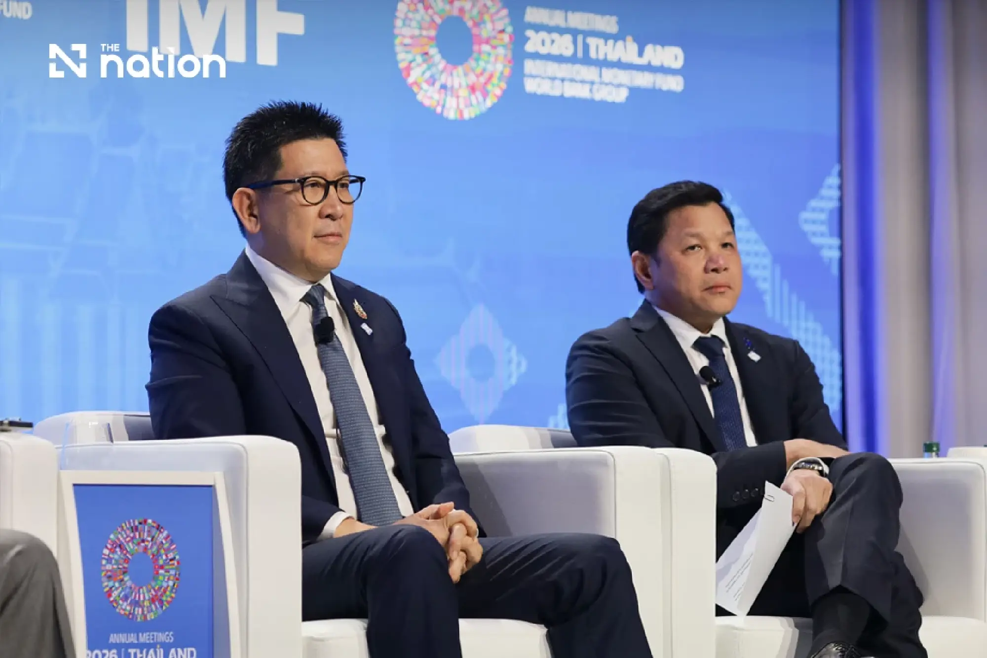 Finance Minister Ekniti Nitithanprapas and Bank of Thailand Governor Vitai Ratanakorn