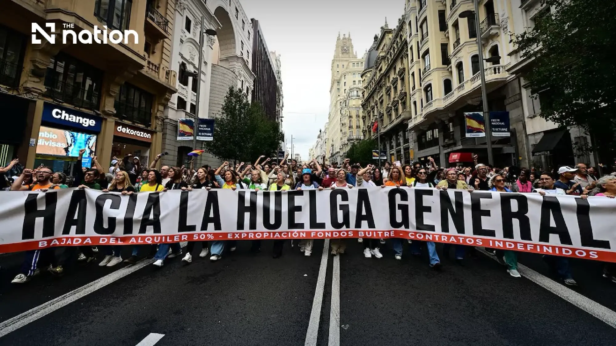About 70,000 march in Madrid over housing crisis on Oct 3