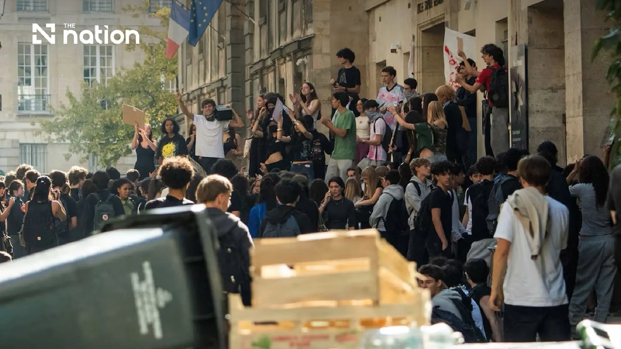 Boy, 15, loses hand in third week of French school protests