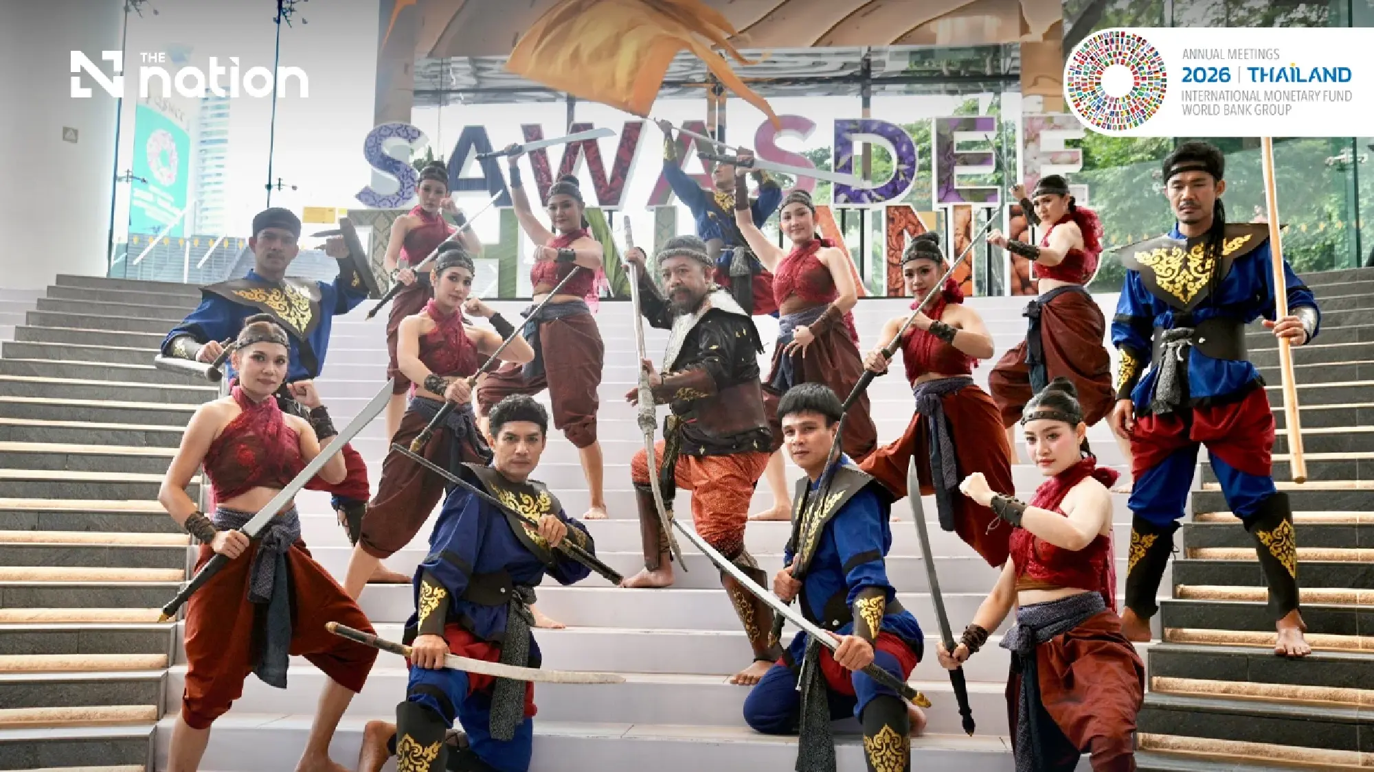 Thailand showcases sword fighting, war drums and Thai Fight at 2026 IMF–World Bank meetings