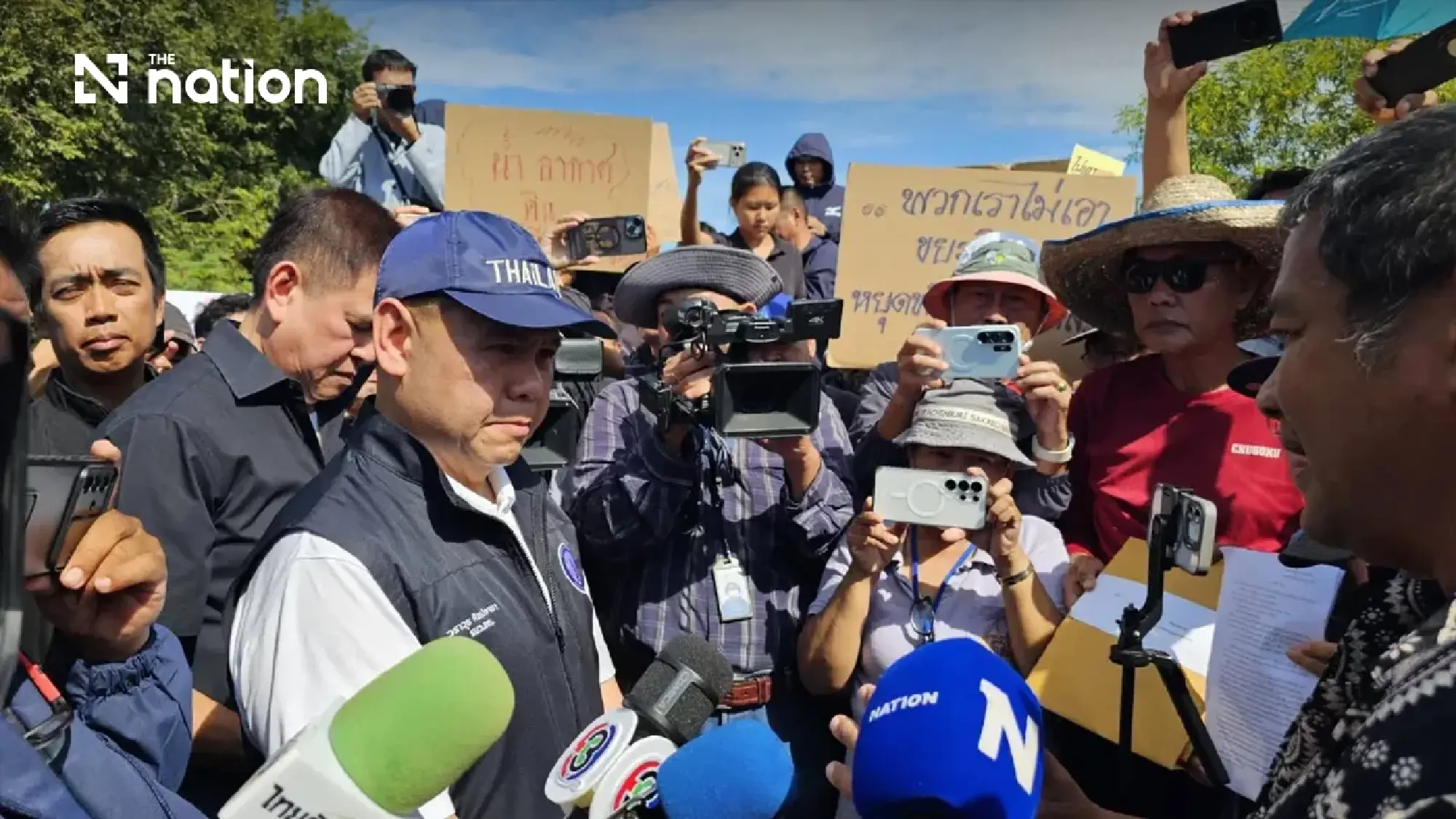 Prachin Buri residents prepare 1,300-name factory closure petition and waste removal