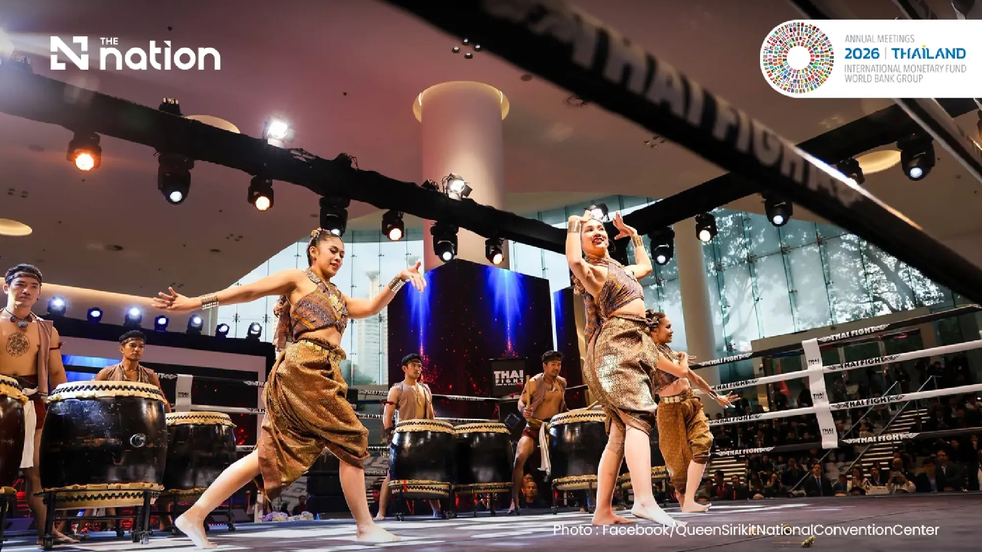 Thailand showcases sword fighting, war drums and Thai Fight at 2026 IMF–World Bank meetings
