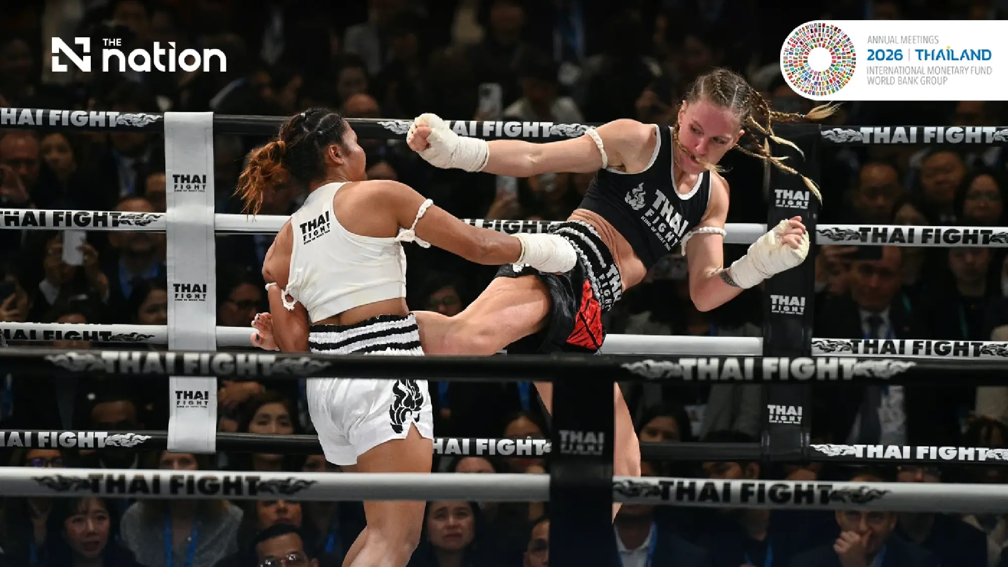 Thailand showcases sword fighting, war drums and Thai Fight at 2026 IMF–World Bank meetings