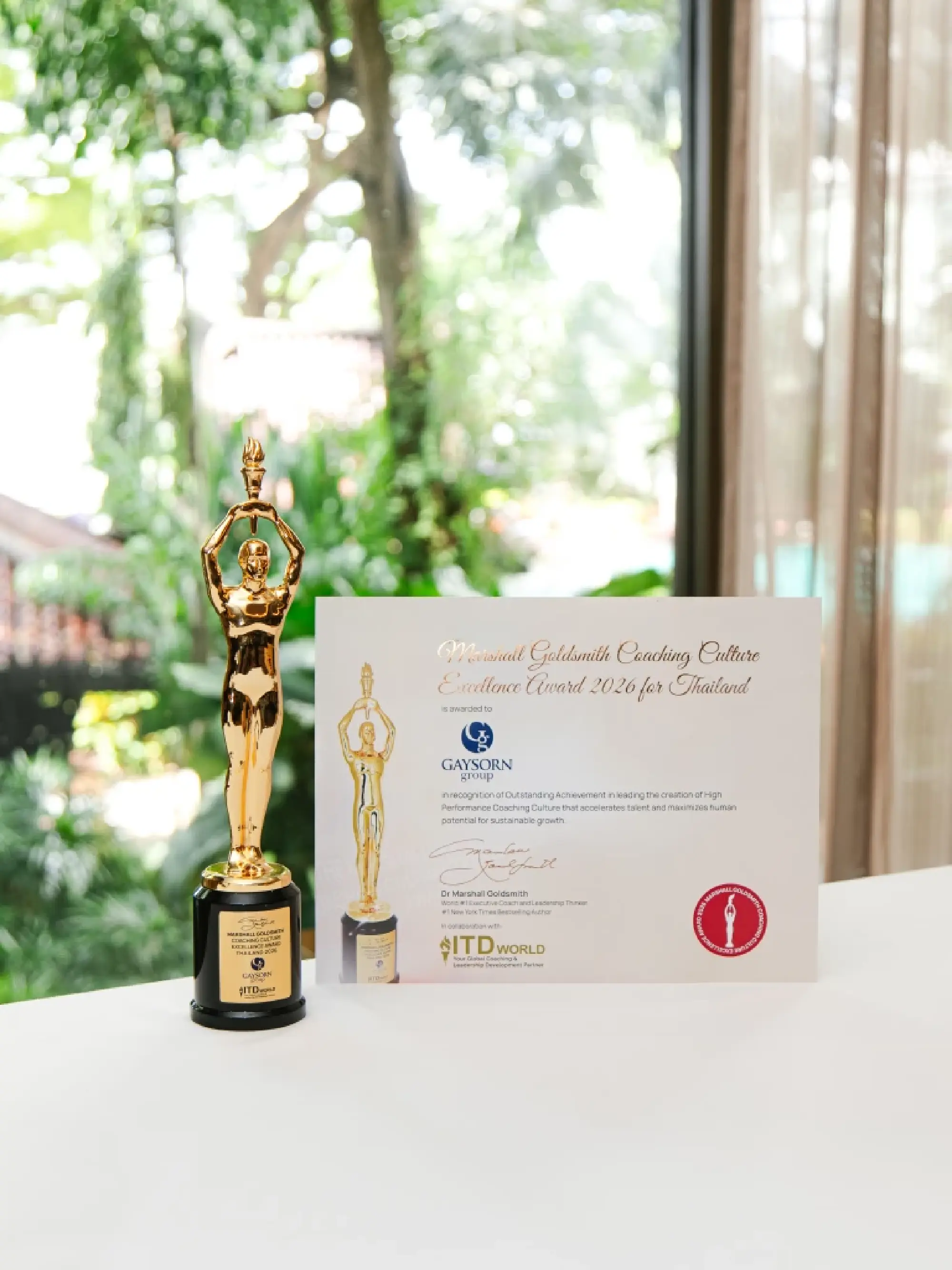 A Legacy of Leadership: Gaysorn Group Makes History as Thailand’s First Recipient of the Marshall Goldsmith Coaching Culture Excellence Award 2026