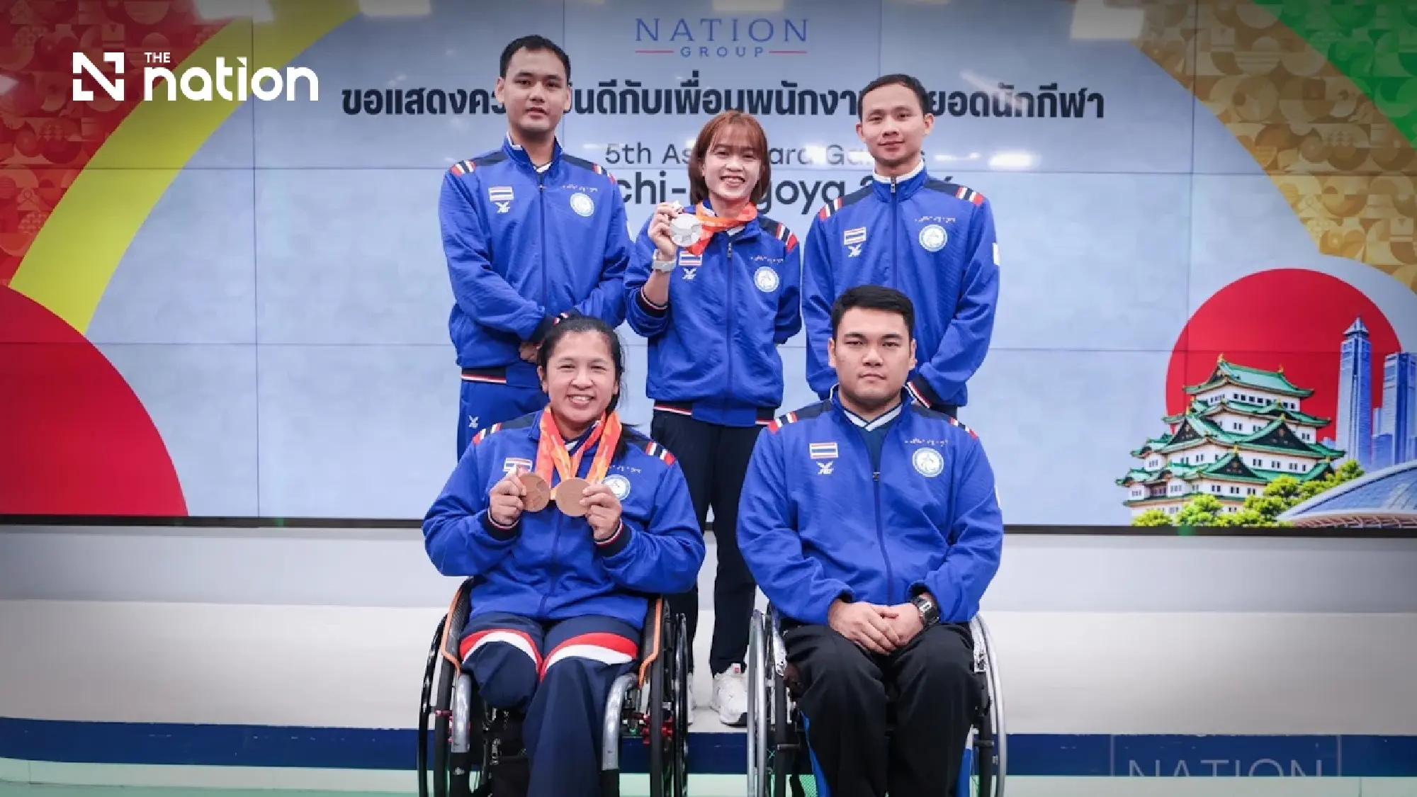 Nation Group staff bring home four medals from Aichi Asian Para Games