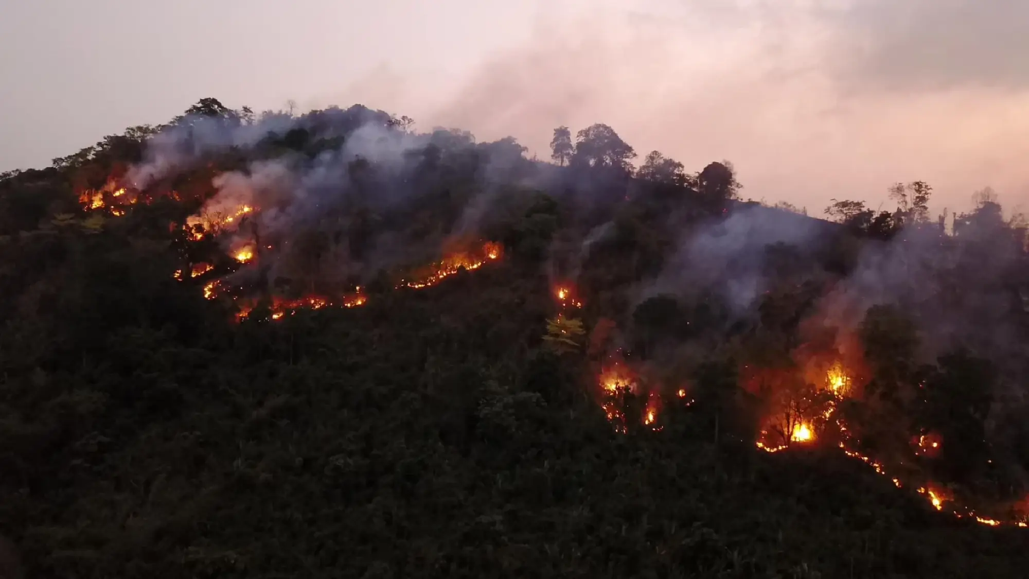 Big Wildfire in Khao Laem, Nakhon Nayok - Photo 2