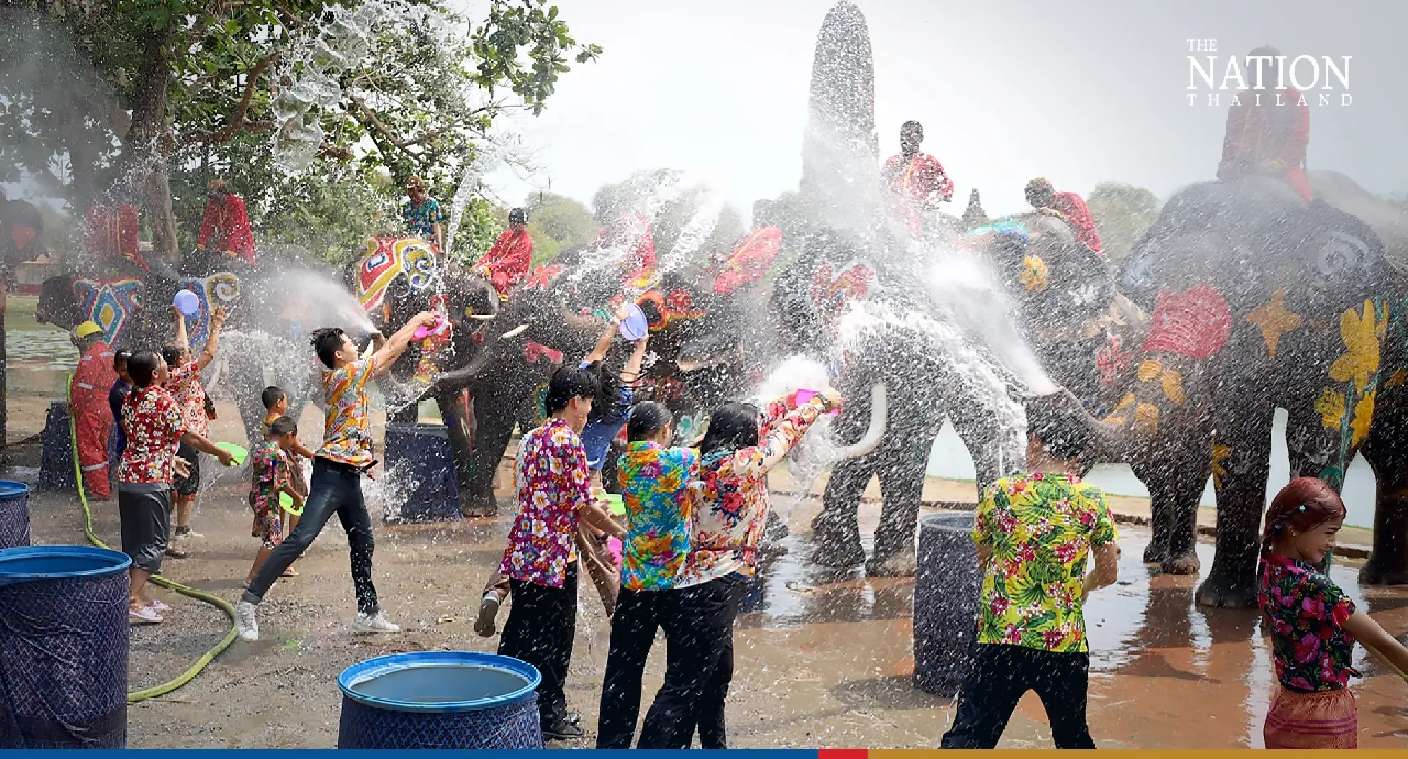 Songkran is here: Ayutthaya trumpets message with colourful march of elephants - Photo 6