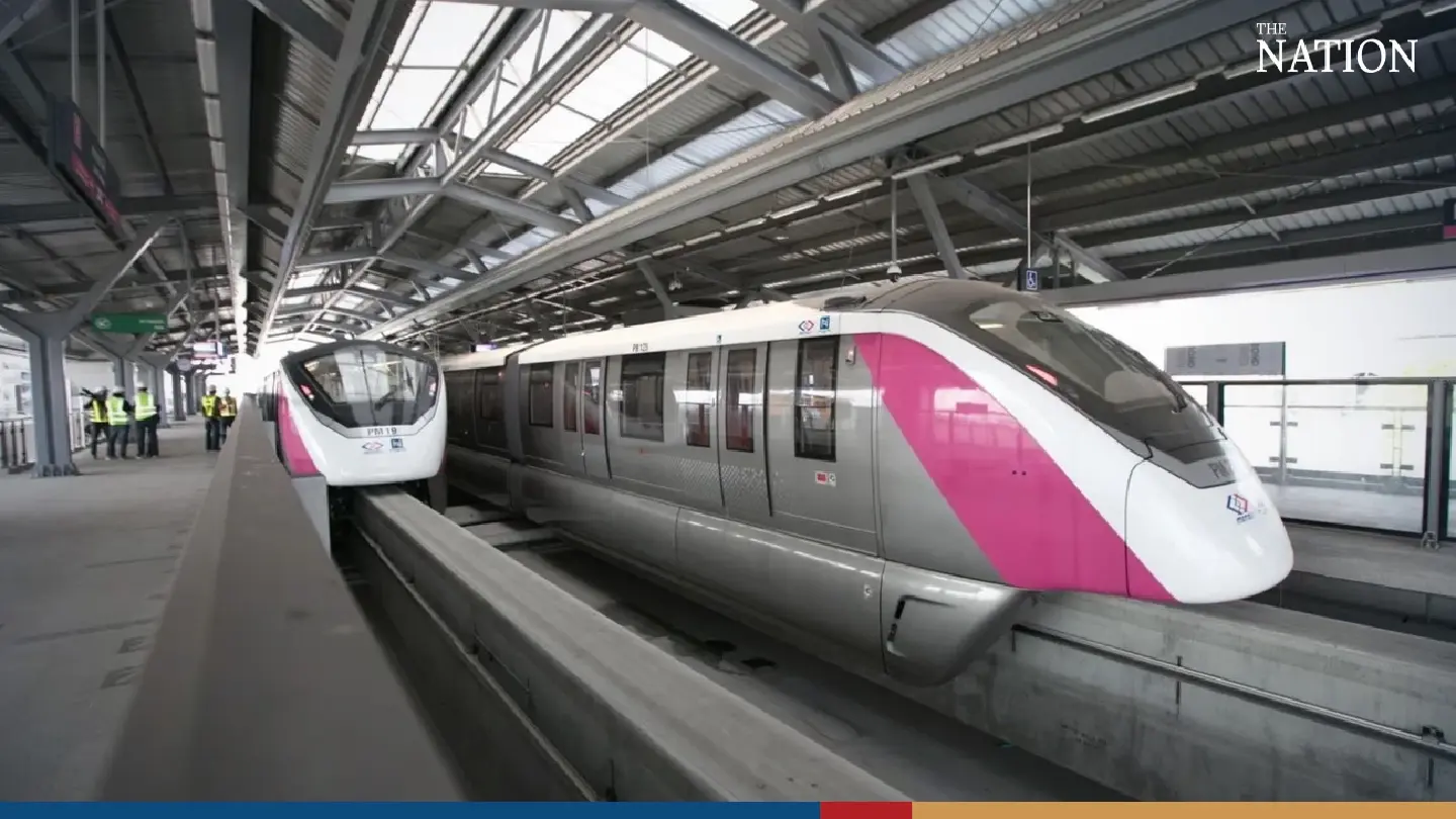 MRT Pink Line linking Nonthaburi to Min Buri to be ready by yearend - Photo 2