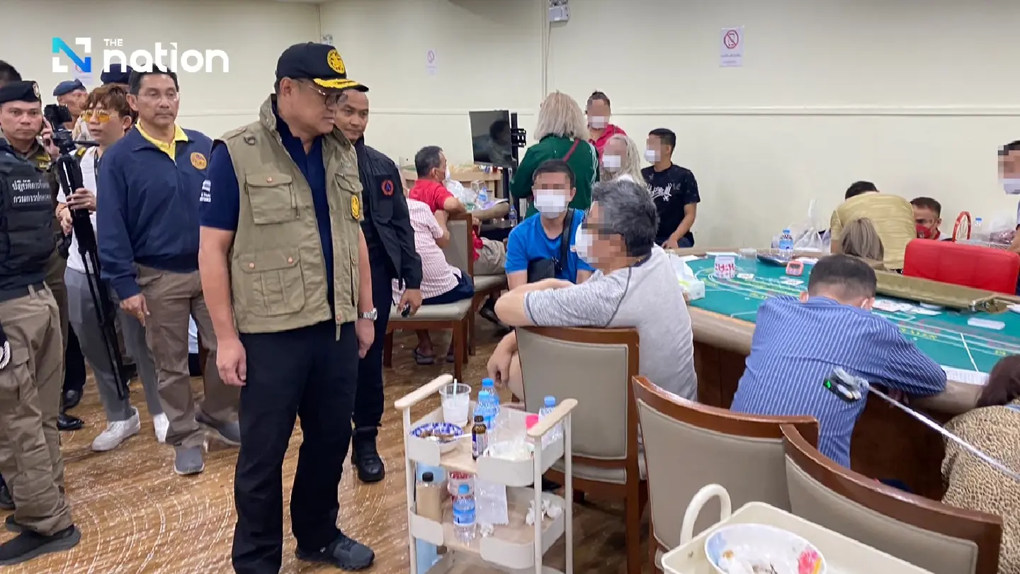 State officials raid ‘large’ gambling den in Nonthaburi, nab 300 punters - Photo 4