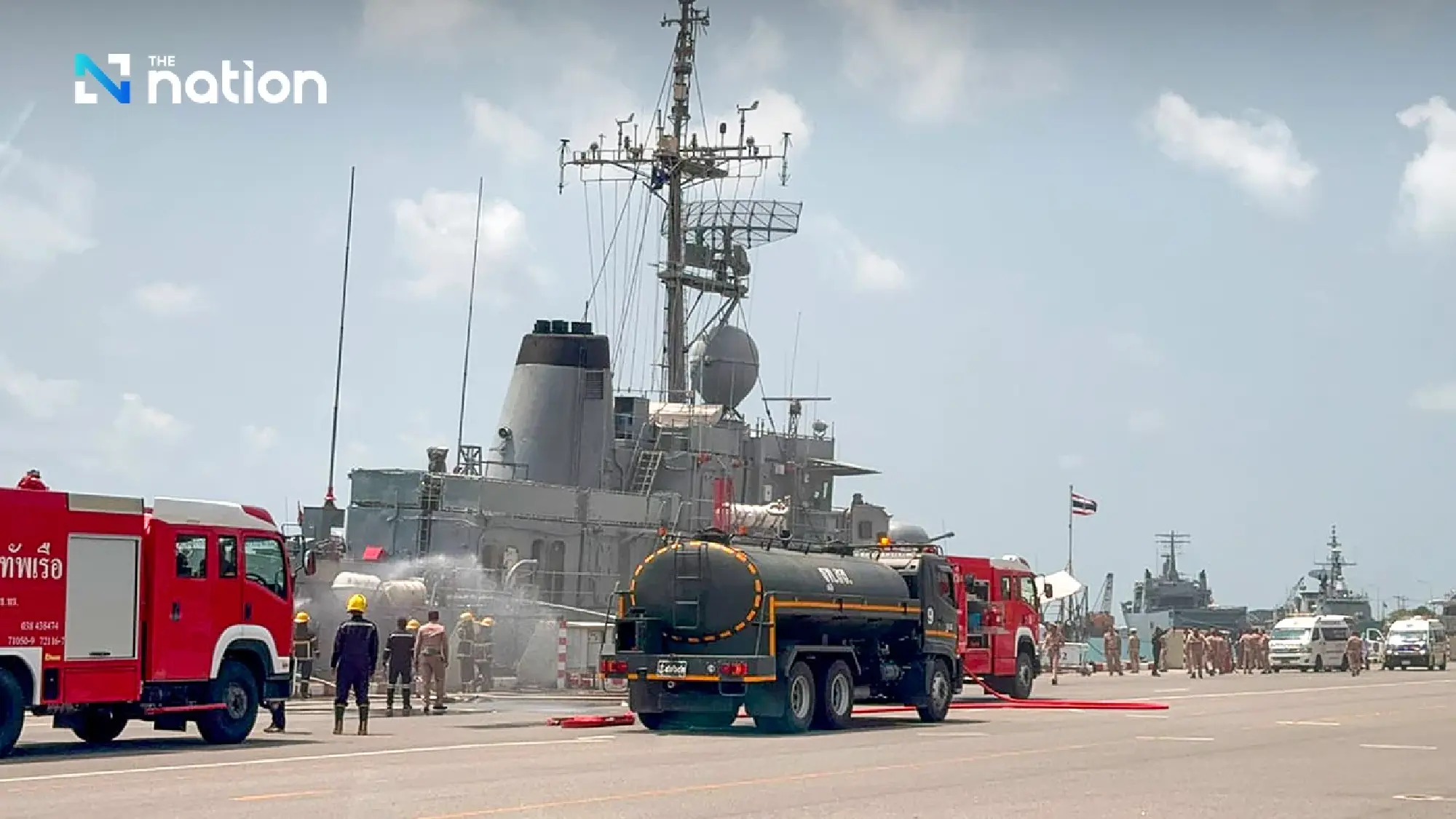 Thai Navy warship accidentally fires at frigate, wounding nine sailors - Photo 7