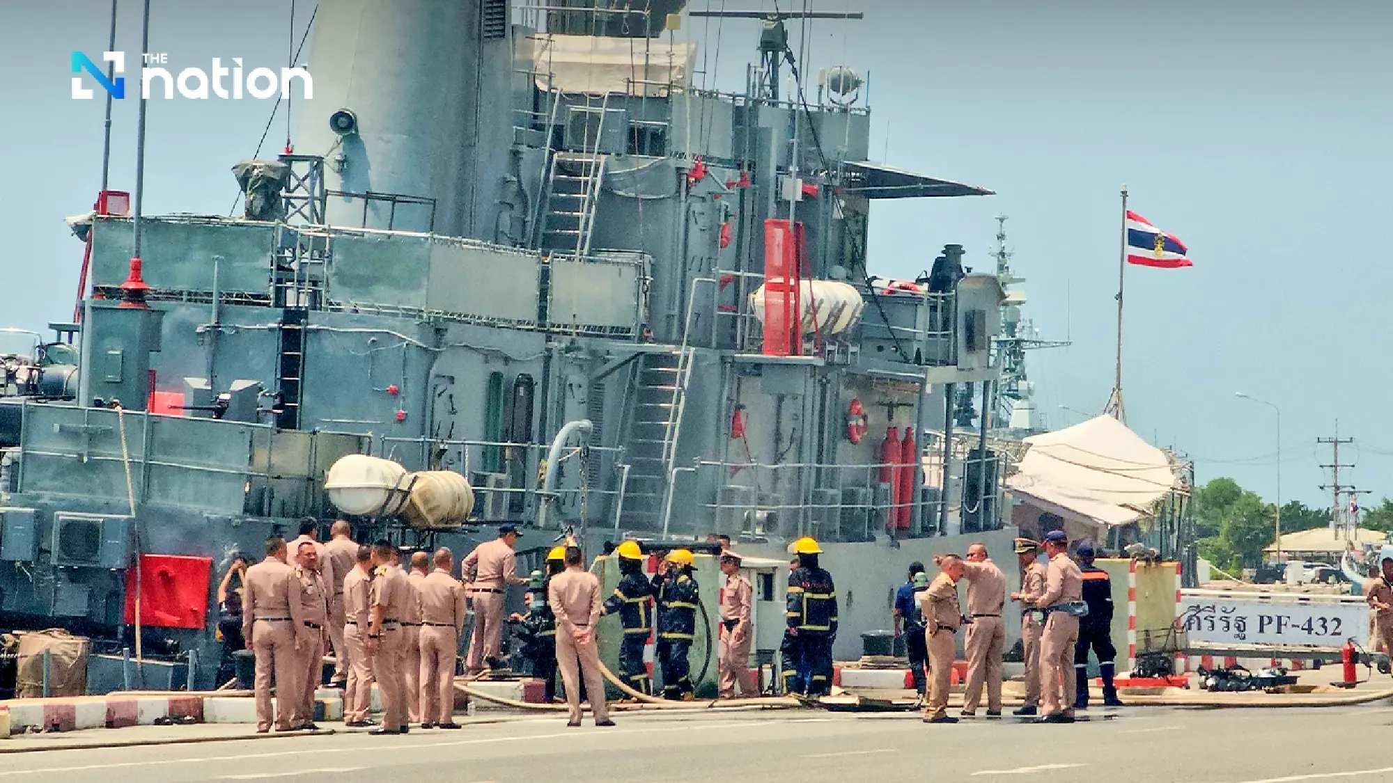 Thai Navy warship accidentally fires at frigate, wounding nine sailors - Photo 5