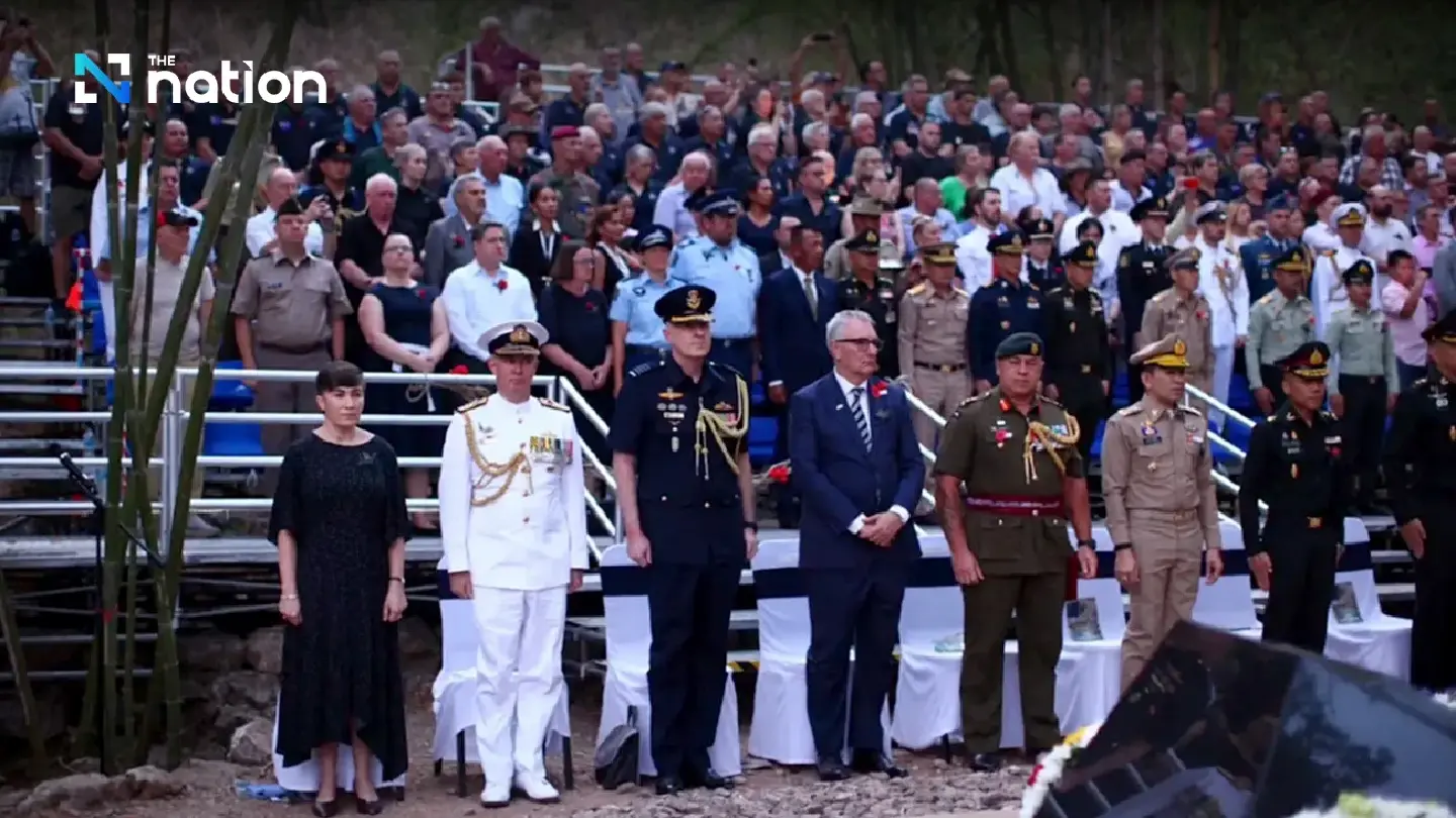 Aussies, Kiwis mark Anzac Day with special ceremony in Kanchanaburi - Photo 3