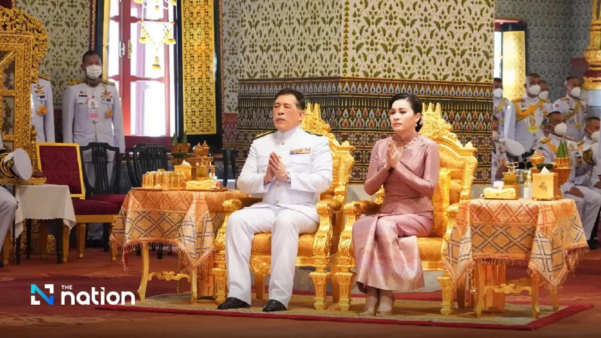 Their Majesties attend Songkran rites and rituals at Grand Palace - Photo 7