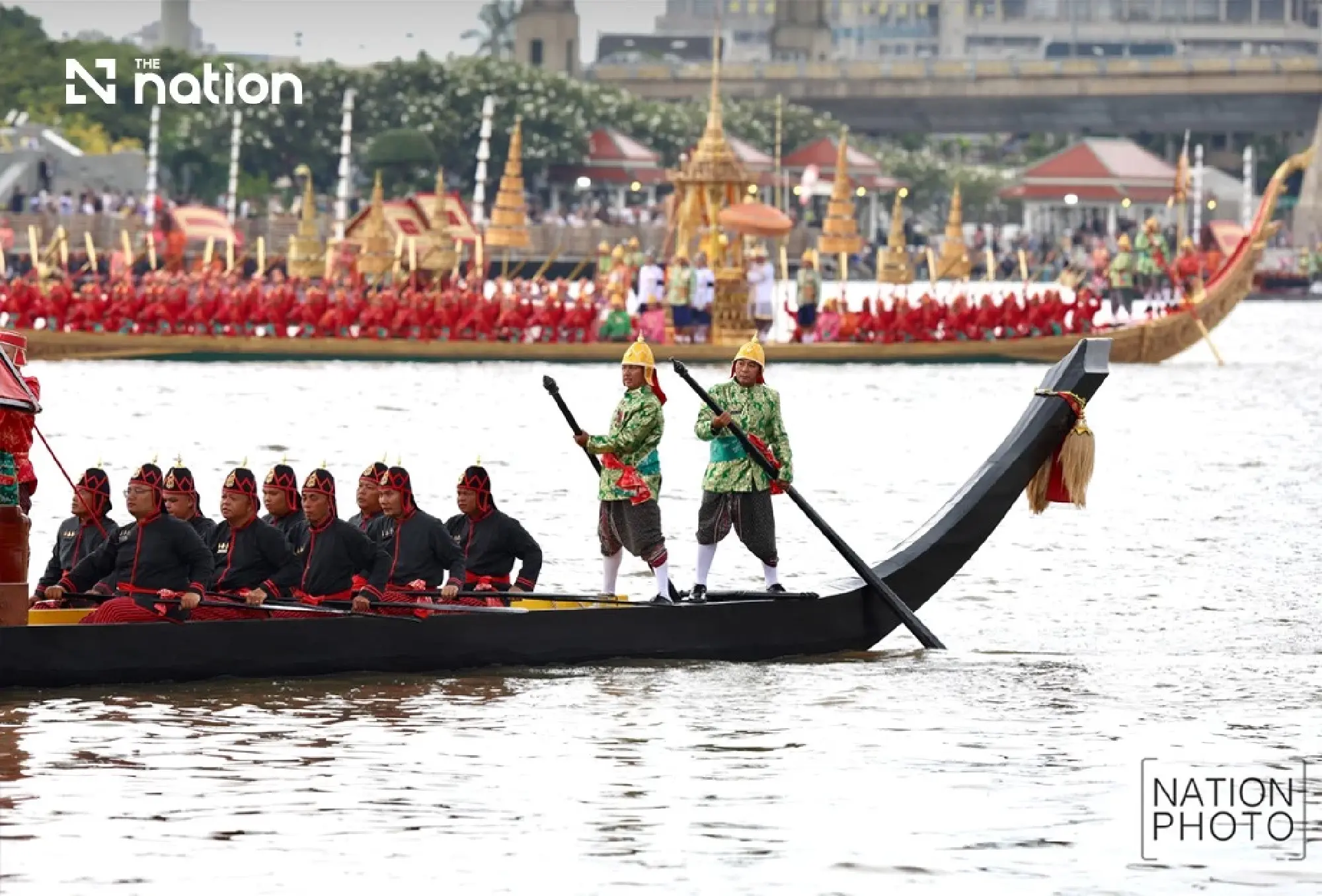 Thai navy holds second full-dress Royal Barge Procession rehearsal - Photo 11