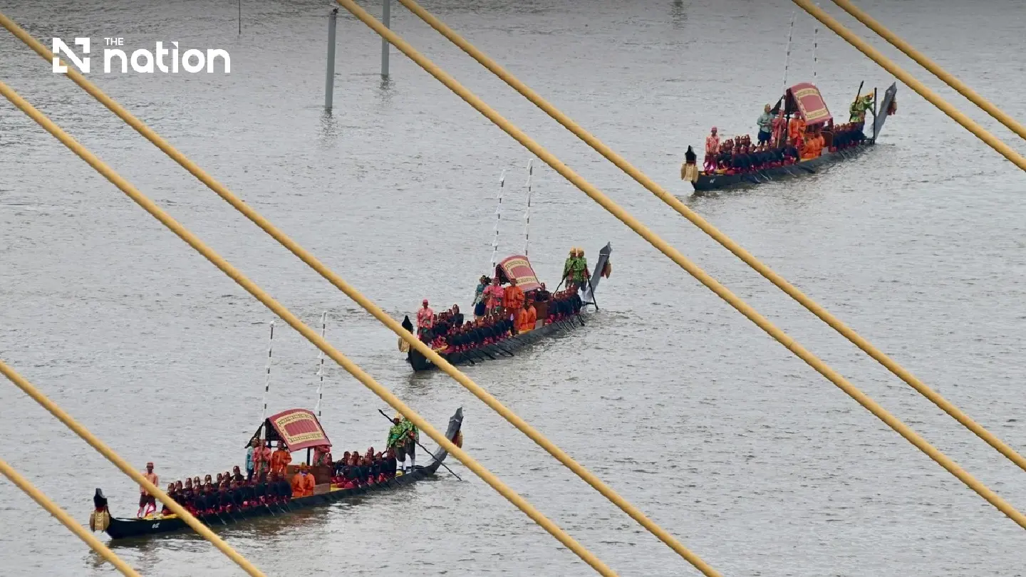 Thai navy holds second full-dress Royal Barge Procession rehearsal - Photo 3