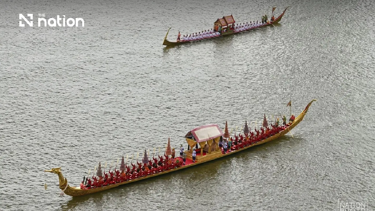 Thai navy holds second full-dress Royal Barge Procession rehearsal - Photo 4